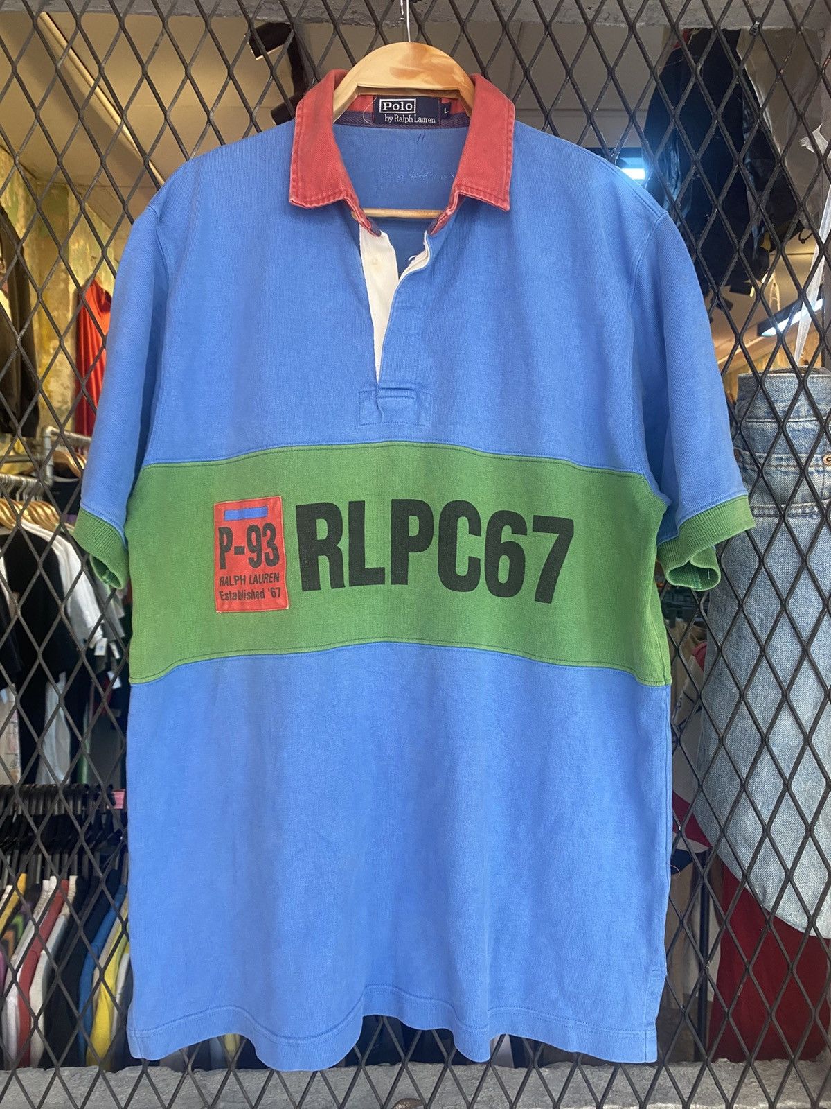 Polo Ralph Lauren × Vintage Vtg Polo Ralph Lauren P-93 Button Shirt RLPC 67 Size US L / EU 52-54 / 3 - 2 Thumbnail