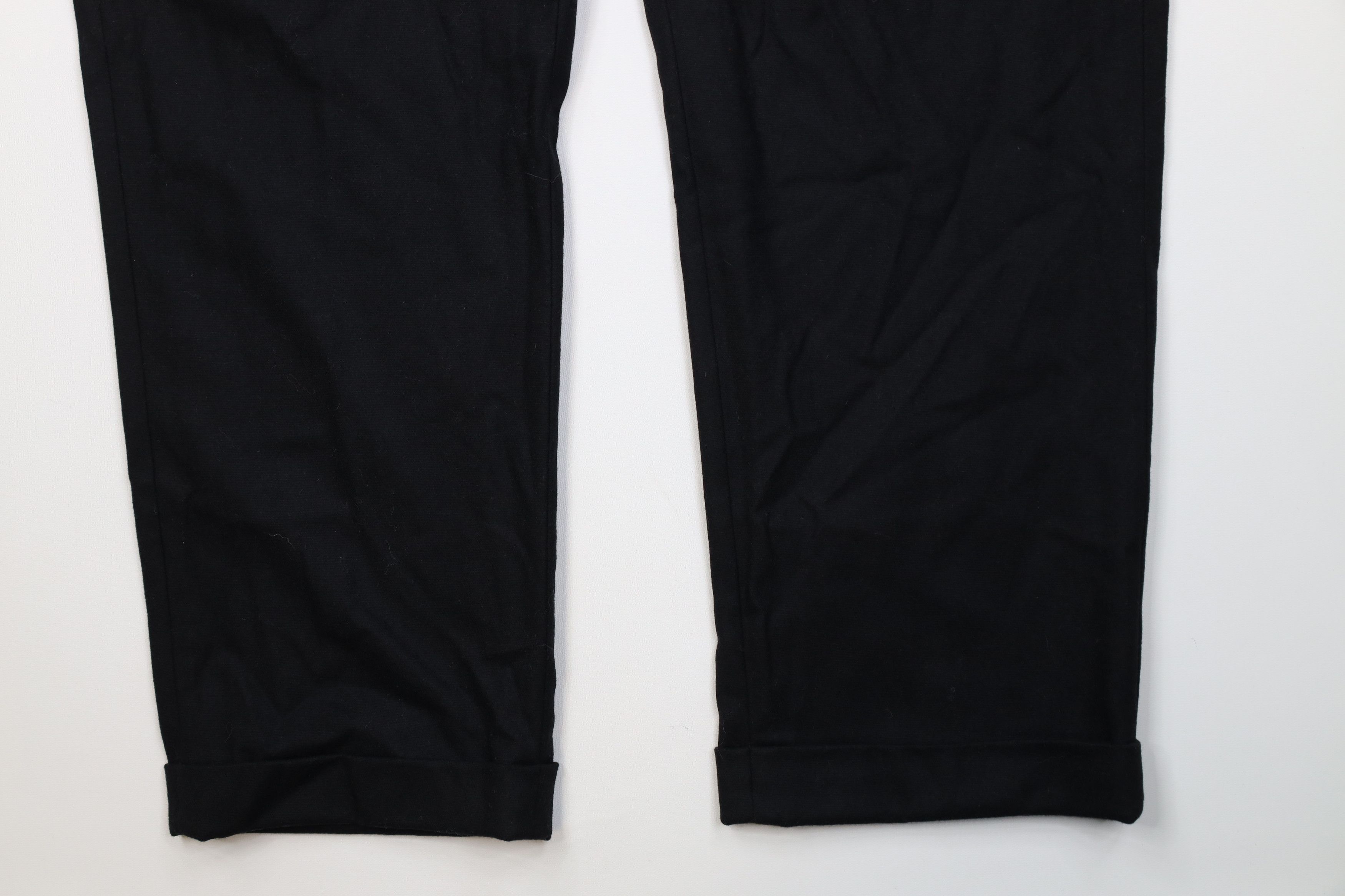 Polo Ralph Lauren Vintage 90s Ralph Lauren Knit Wide Leg Chino Pants Black Size US 40 / EU 56 - 4 Thumbnail