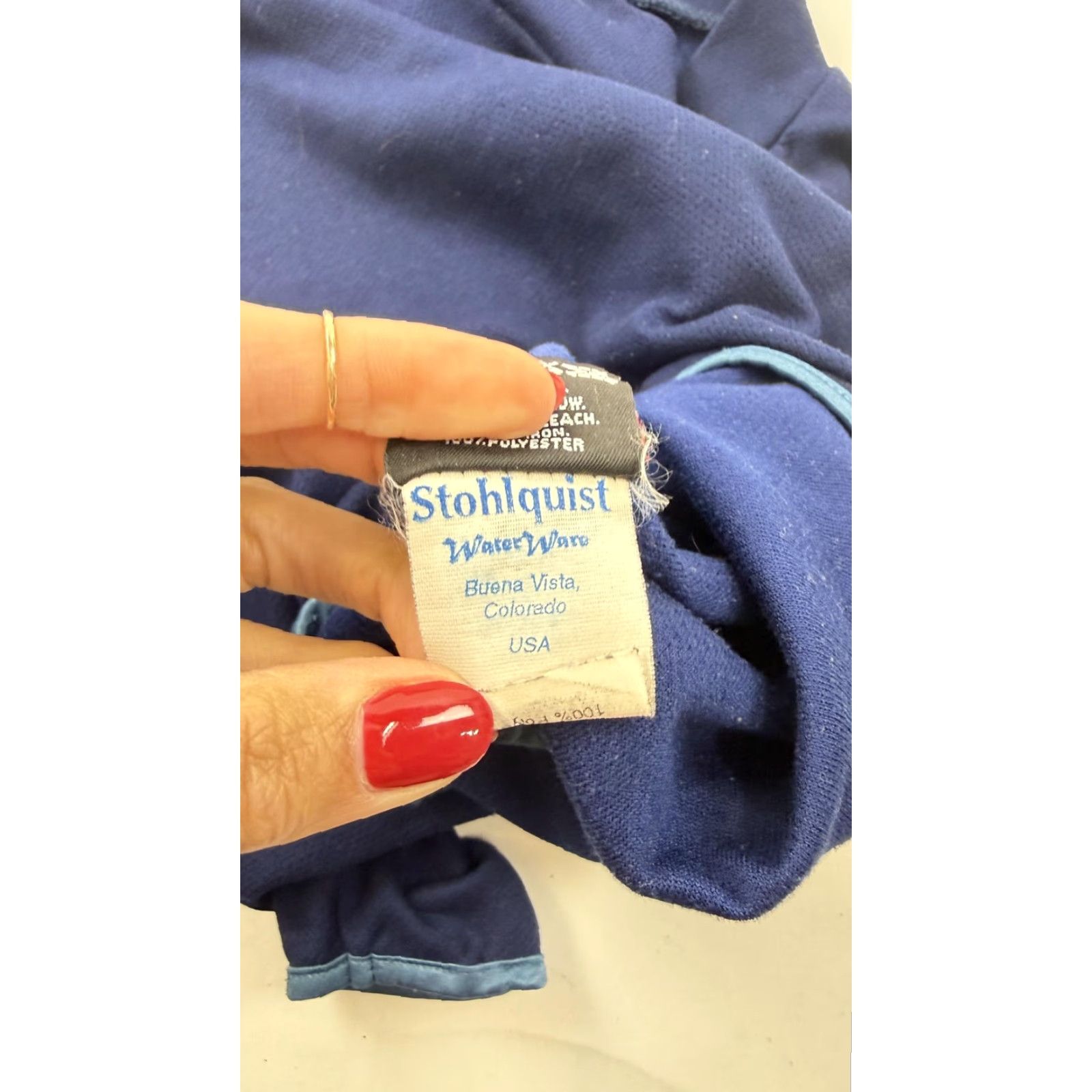 Vintage Stohlquist WaterWare Pullover Mens Small Blue Polartec Fleece Mock Neck Raglan Sleeve Casual Pullover USA Size US S / EU 44-46 / 1 - 5 Thumbnail
