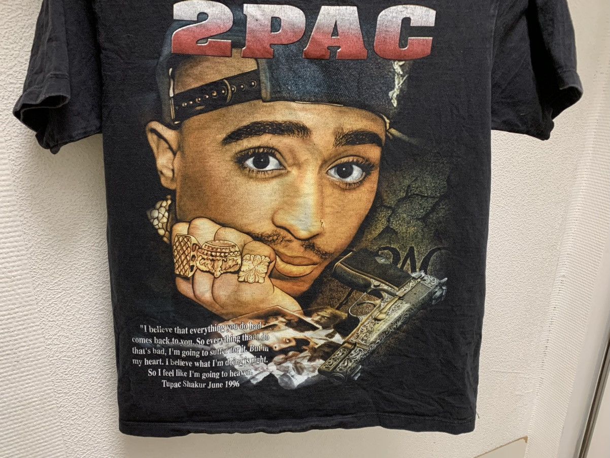 Band Tees 2pac Tupac Shakur June 1996 vintage t-shirt rap tee band M Size US M / EU 48-50 / 2 - 4 Thumbnail