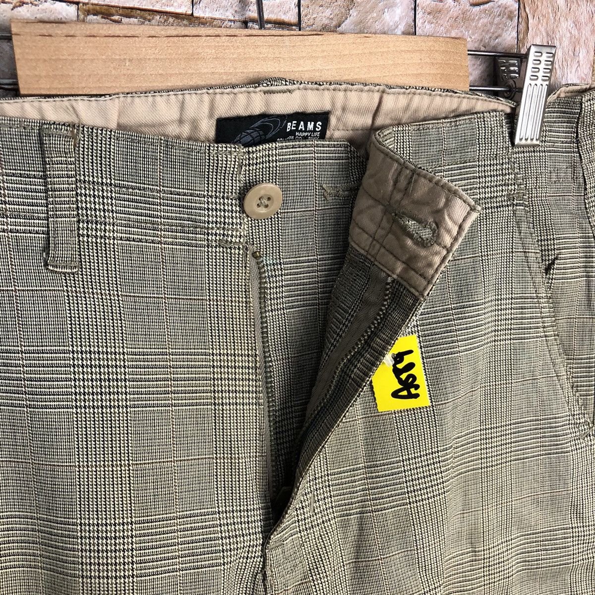 Beams Plus Beams Grey Checkred Cargo Multipocket Pants #A584 Size US 31 - 9 Thumbnail