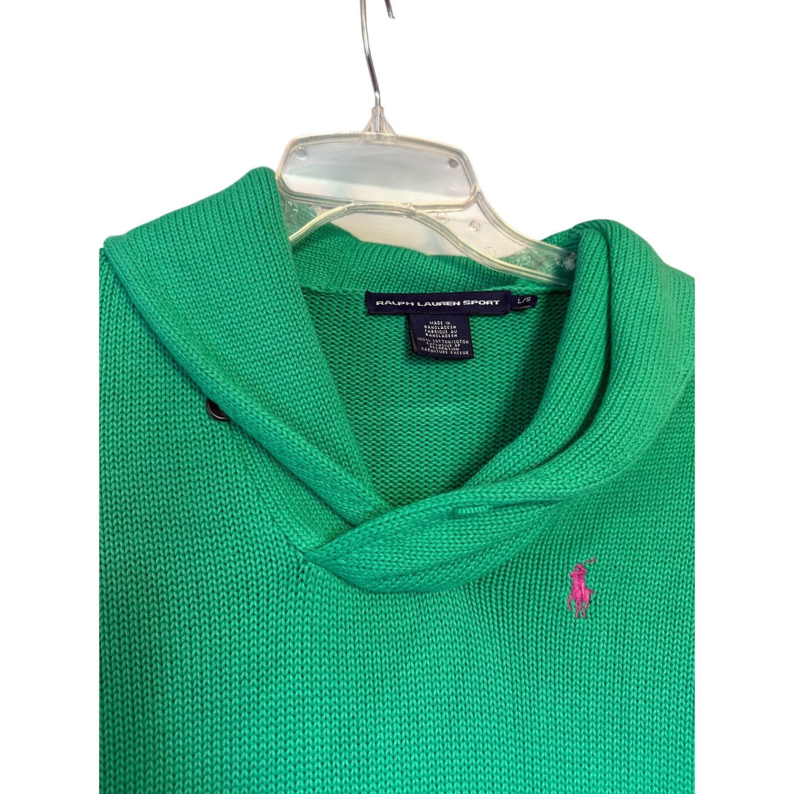 Ralph Lauren Ralph Lauren Sport Women Shawl Collar Pony Logo Sweater Sz;L Size L / US 10 / IT 46 - 6 Thumbnail