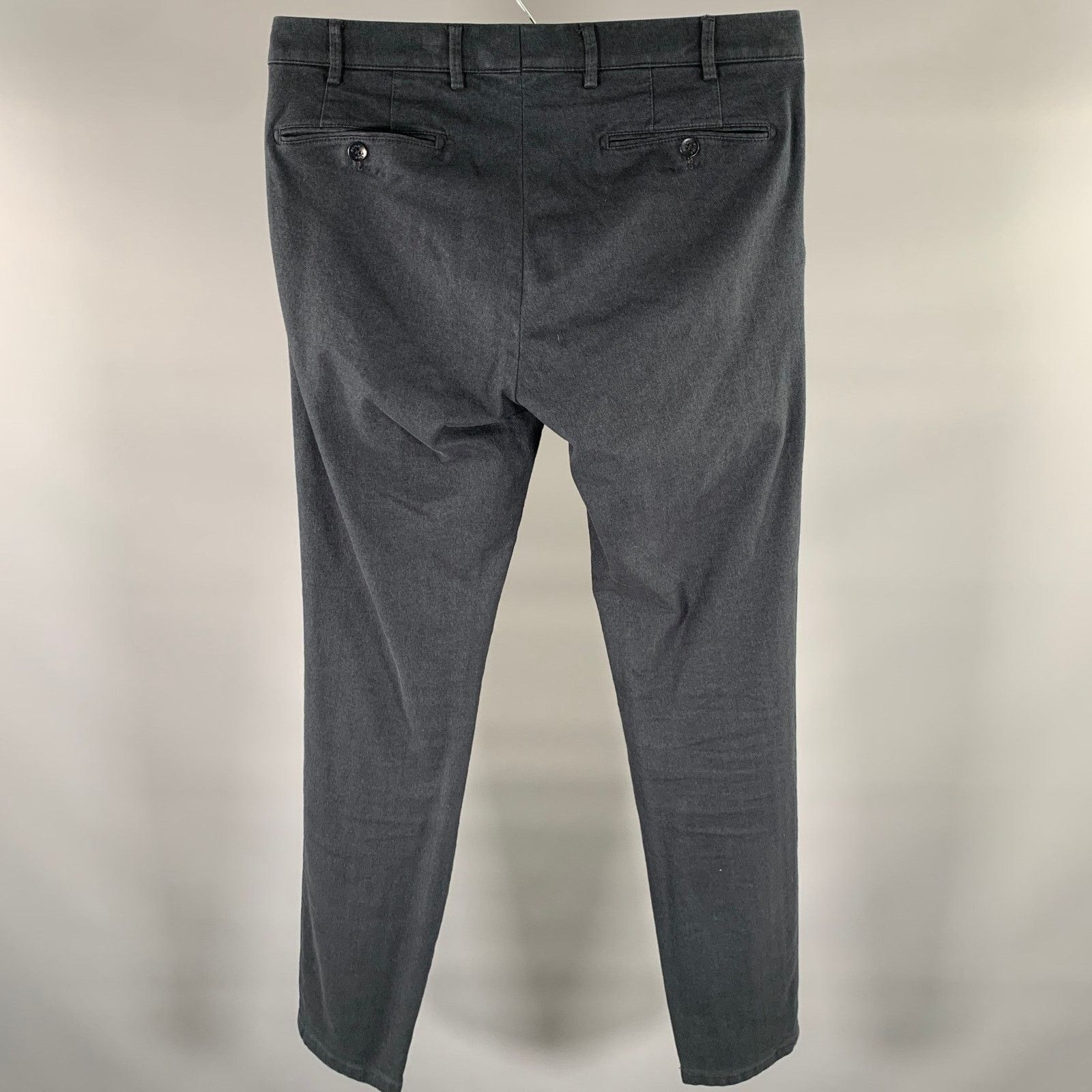 Other MEYER Size 34 Navy Herringbone Cotton Blend Casual Pants Size US 34 / EU 50 - 3 Thumbnail