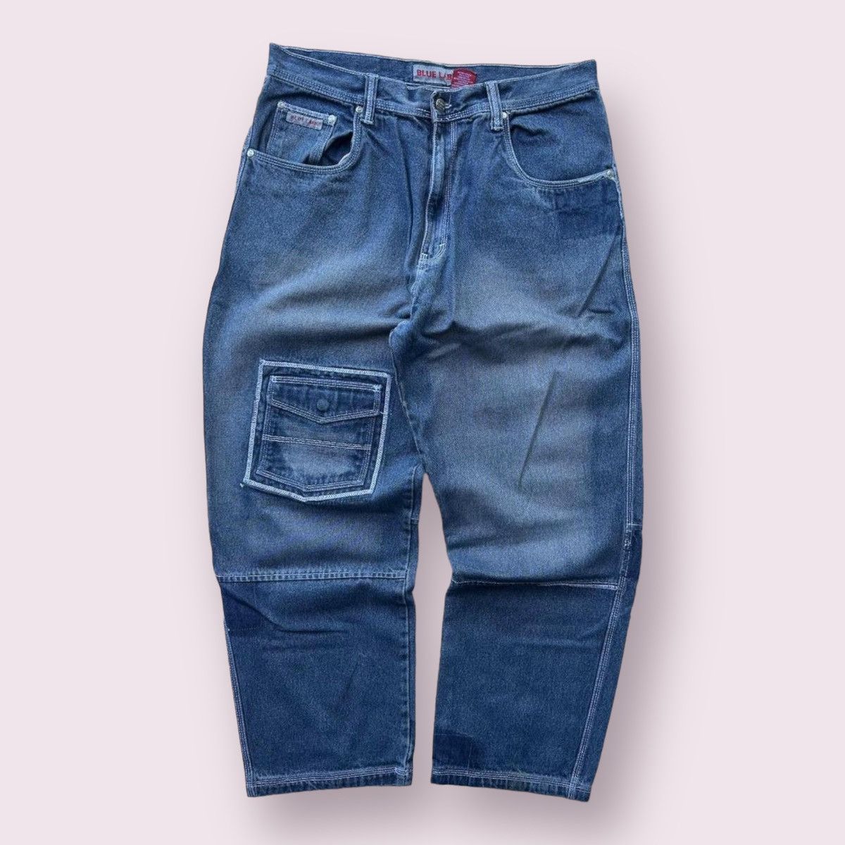 JNCO × Southpole × Vintage Vintage Blue Label JNCO Style Baggy Skater Jeans Y2K 36x32 Size US 36 / EU 52 - 1 Thumbnail