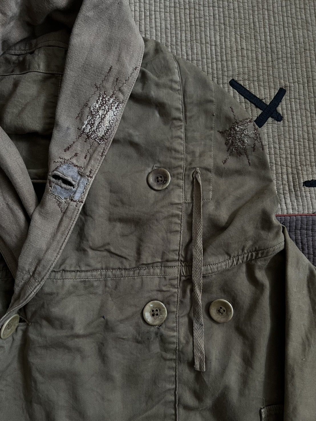 Kapital Rare* Vintage Kapital Sashiko Ringcoat by Kiro Hirata Size US XL / EU 56 / 4 - 12 Thumbnail