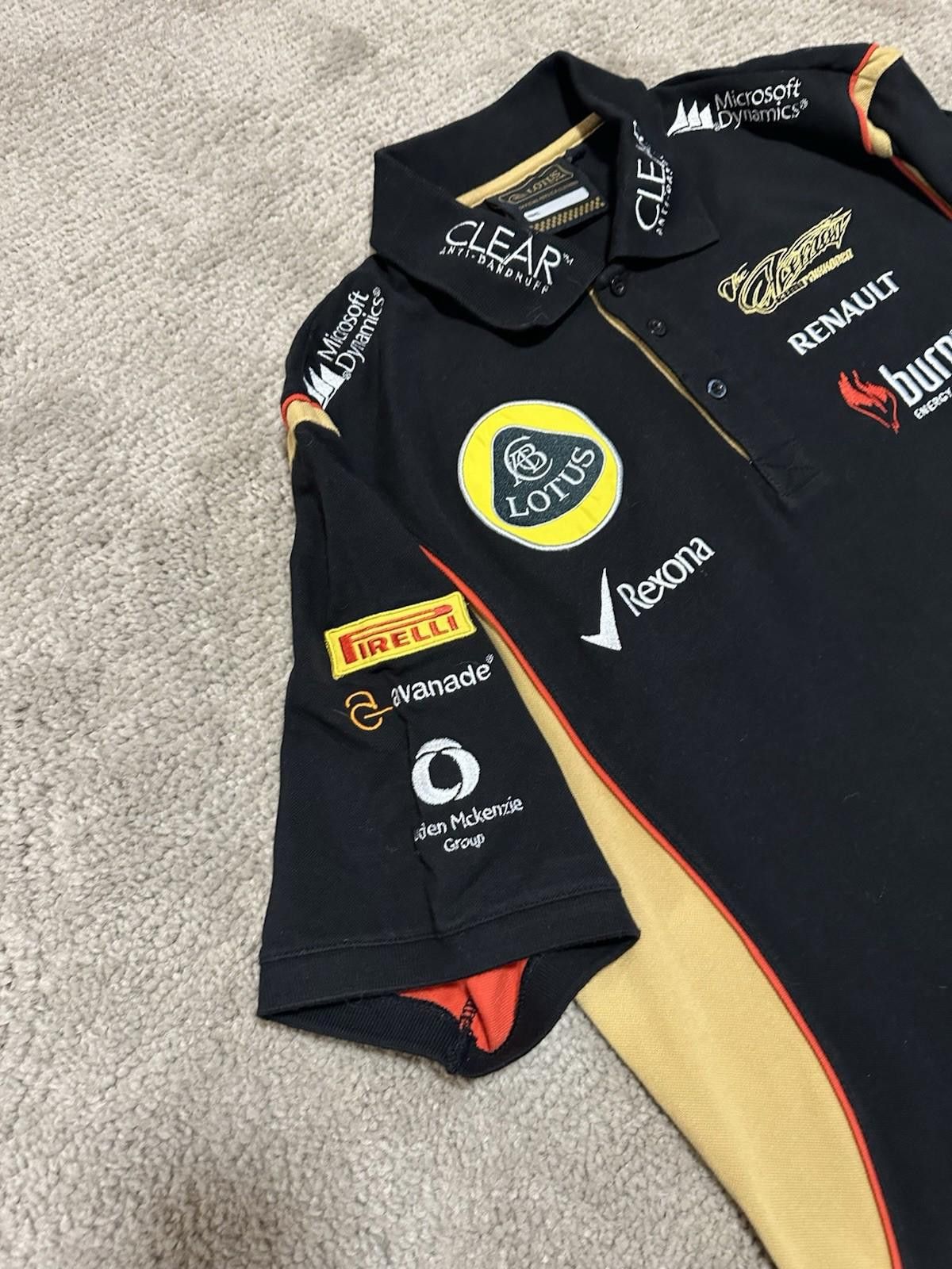 Fox Racing Lotus Renault Formula One 1 Racing Team Polo Shirt Vintage L Size US M / EU 48-50 / 2 - 7 Thumbnail