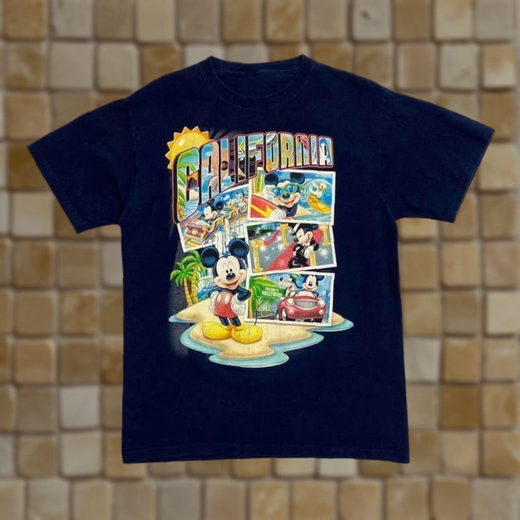 Disney Disney California Mickey Mouse Souvenir Graphic Navy Blue T-Shirt Navy Blue M Medium Adults Mens Shirt Size US M / EU 48-50 / 2 - 1 Thumbnail
