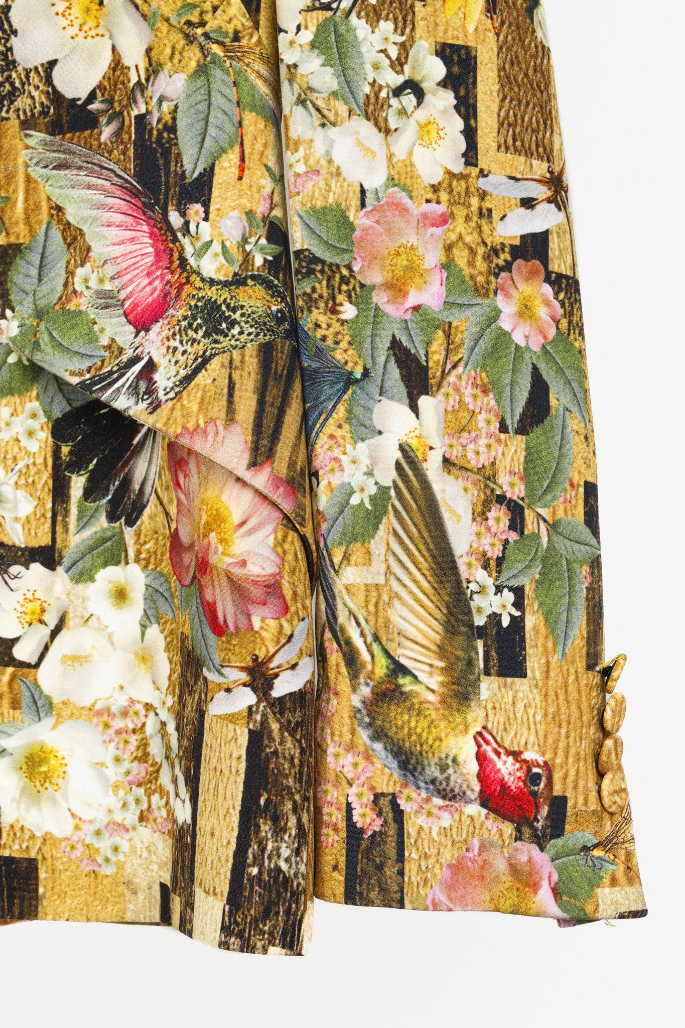 Alexander McQueen Alexander McQueen RARE Golden Yellow Flora and Fauna Blazer Size M / US 6-8 / IT 42-44 - 6 Thumbnail