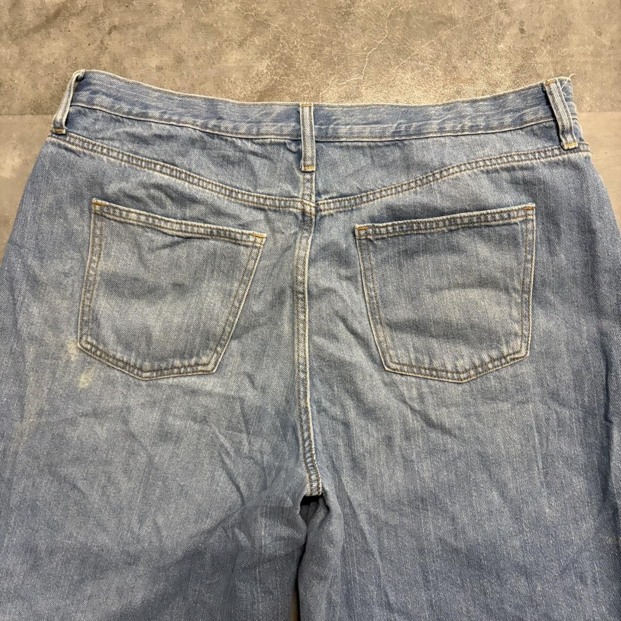 Vintage Crazy Vintage Y2K/2000s Super Baggy Super WideLeg Short Medium Wash Denim Jeans! Size US 36 / EU 52 - 7 Thumbnail