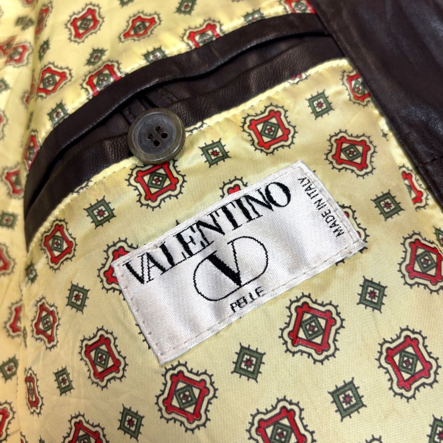 Valentino Vintage Valentino Pelle Quilted Lambskin Leather Bomber Jacket XL Men's Size US XL / EU 56 / 4 - 5 Thumbnail