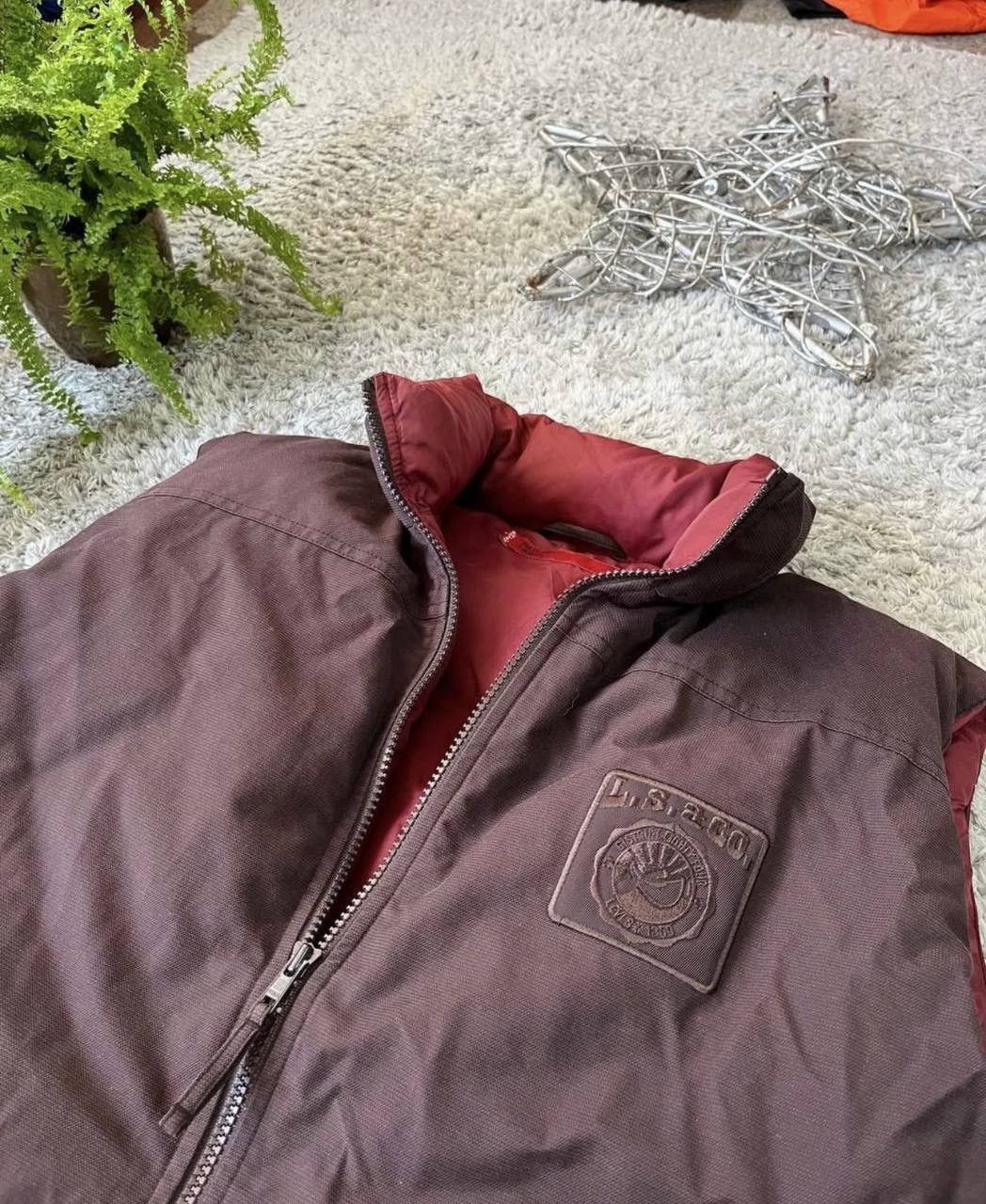 Levi's 00s Levis Red TAB Vintage Down Puffer Retro Vest Size US L / EU 52-54 / 3 - 5 Thumbnail