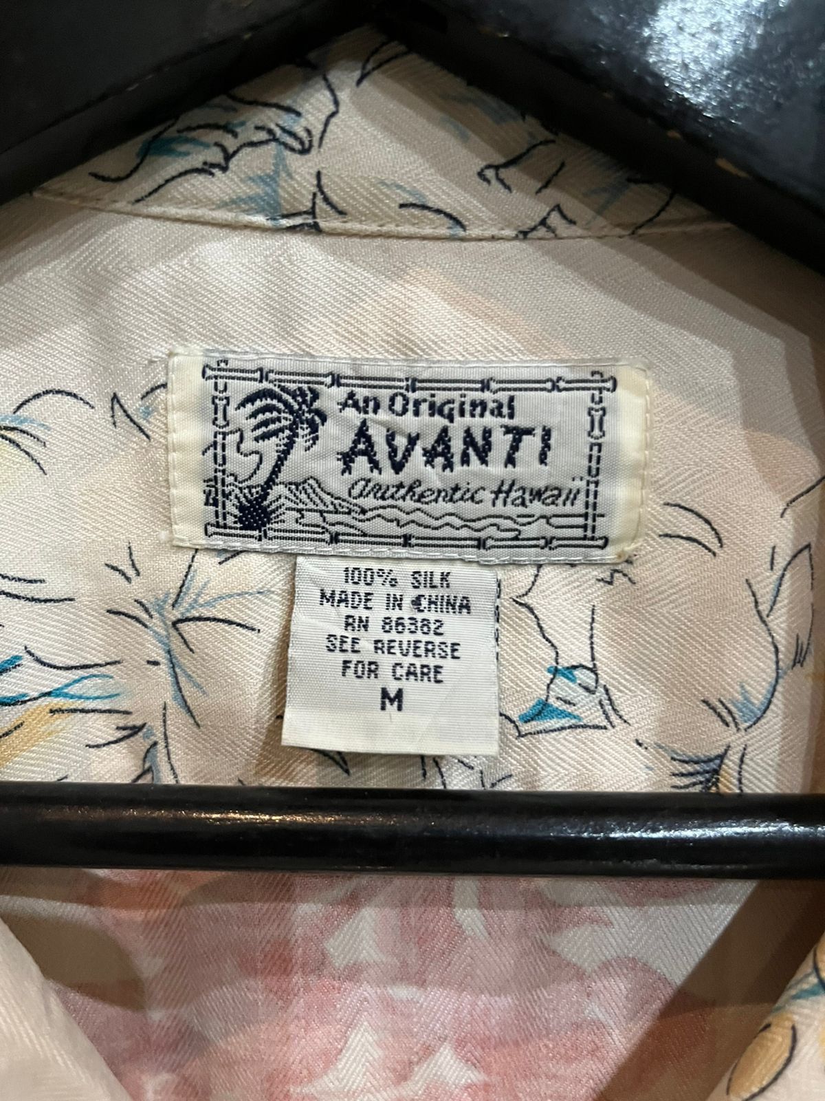 Vintage 80's AVANTI silk Hawaiian colar loop shirt Size US M / EU 48-50 / 2 - 2 Thumbnail