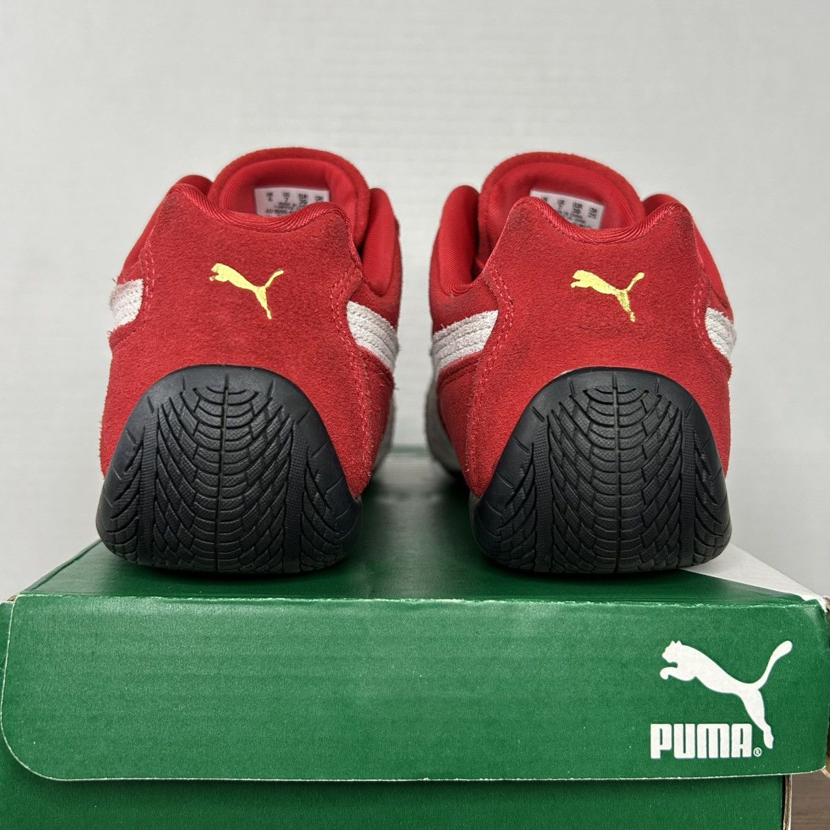 Puma Speedcat OG Red White Suede Sneakers 7Y/Women8.5