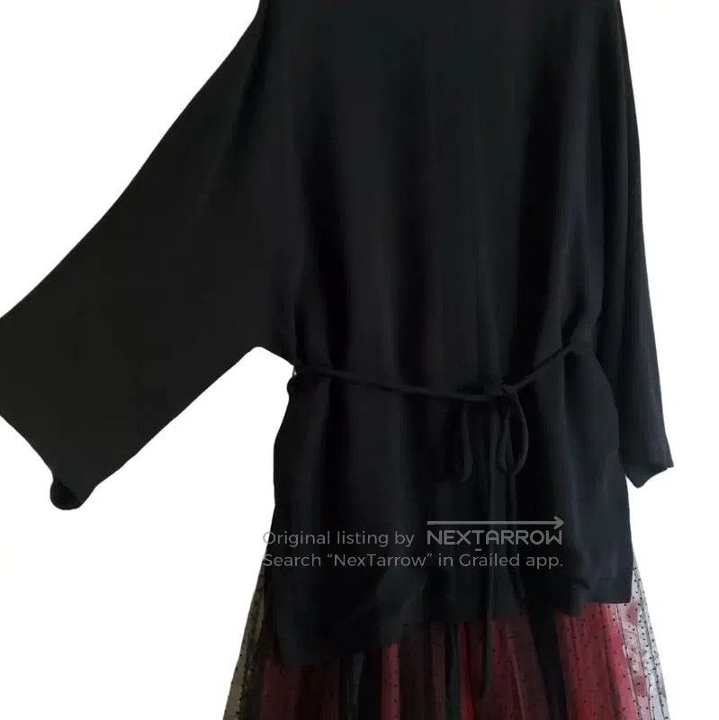 Valentino Valentino Black Long Sleeve Shirt with Belt . Size M / US 6-8 / IT 42-44 - 8 Thumbnail
