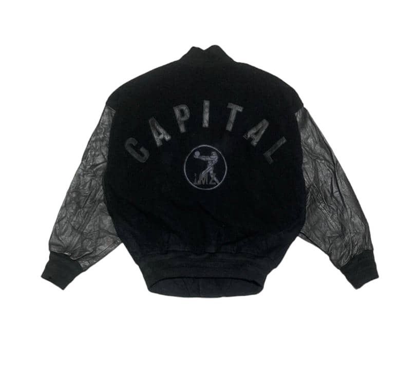 Japanese Brand Vintage Capital Wool Varsity Jacket Sleeve Leather Size US L / EU 52-54 / 3 - 1 Thumbnail