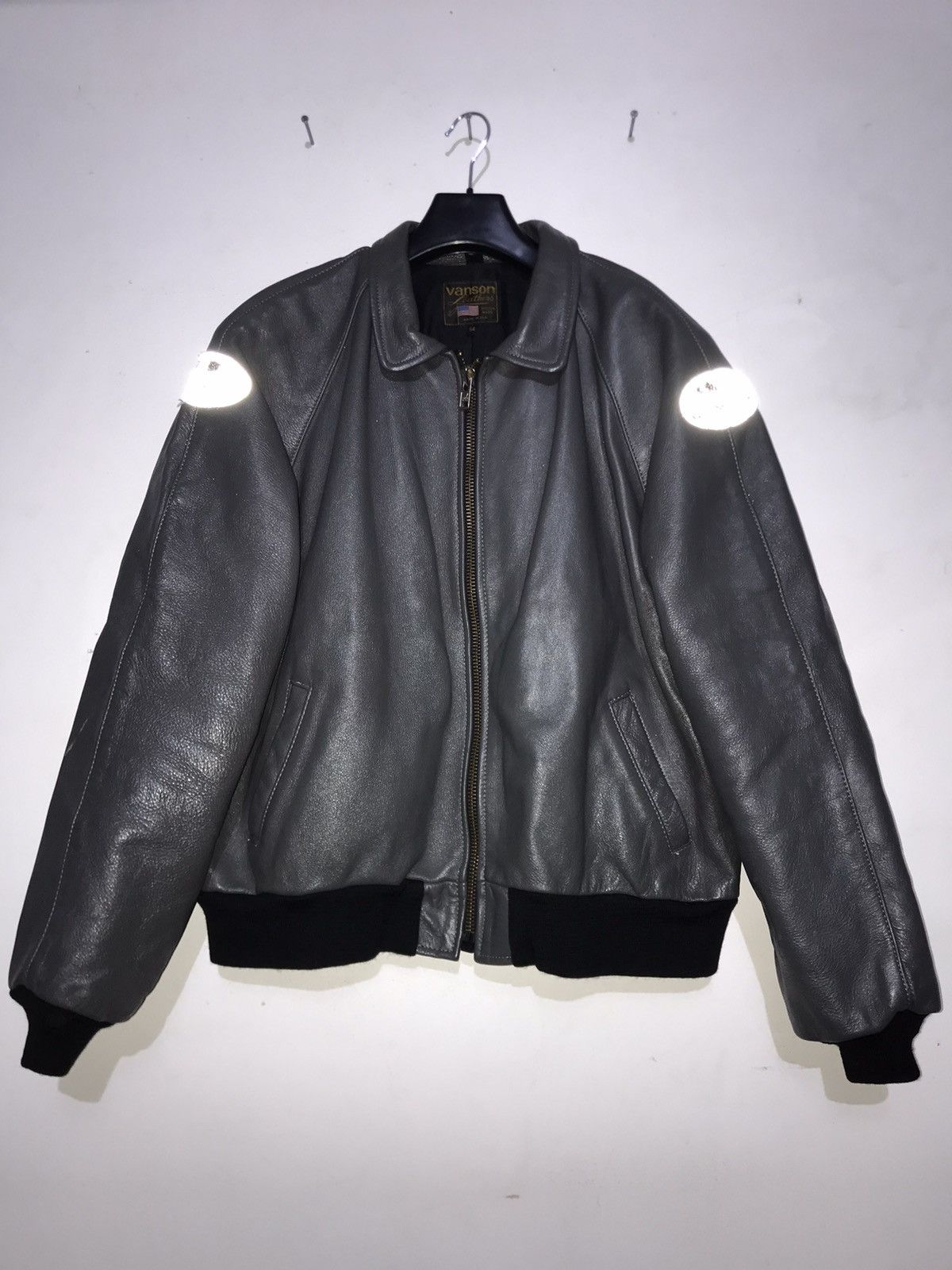 Vanson Leathers VANSON STADIUM JACKET 54 Size US L / EU 52-54 / 3 - 2 Thumbnail