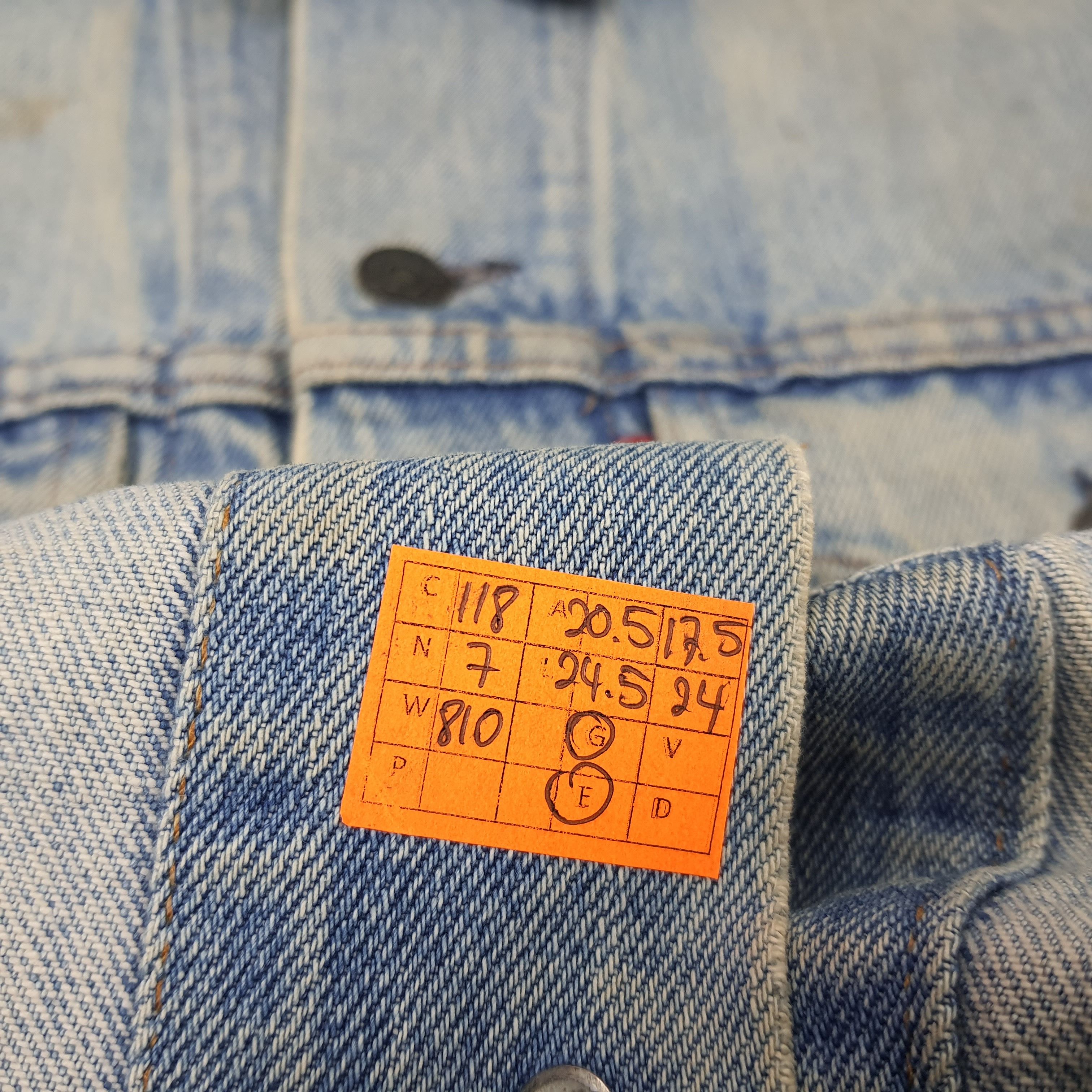 Levi's × Vintage Vintage Levi's Custom Skull Logo Denim Jacket Size US S / EU 44-46 / 1 - 8 Thumbnail