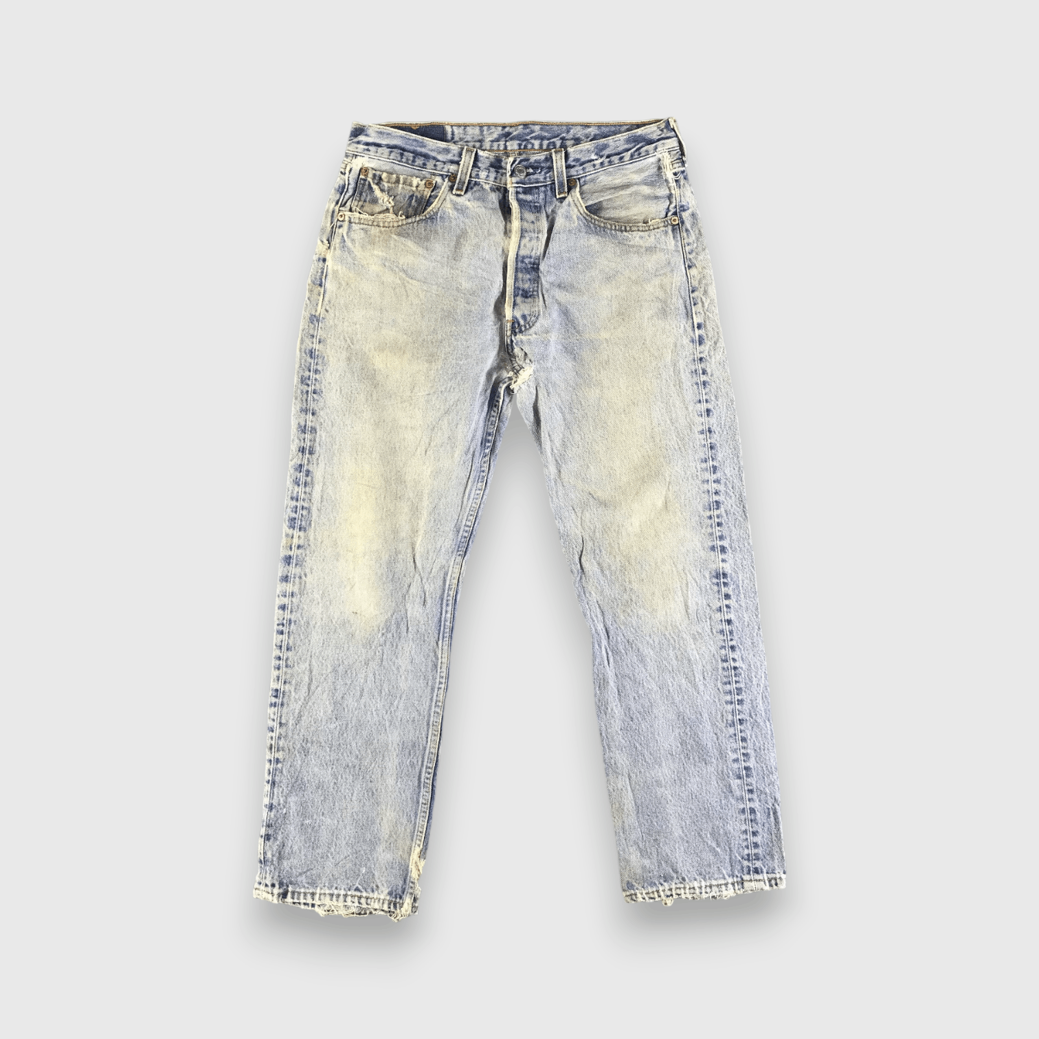 Levi's 90s Vintage Light Wash Levis 501 Jeans-J3875 Size US 31 - 1 Thumbnail