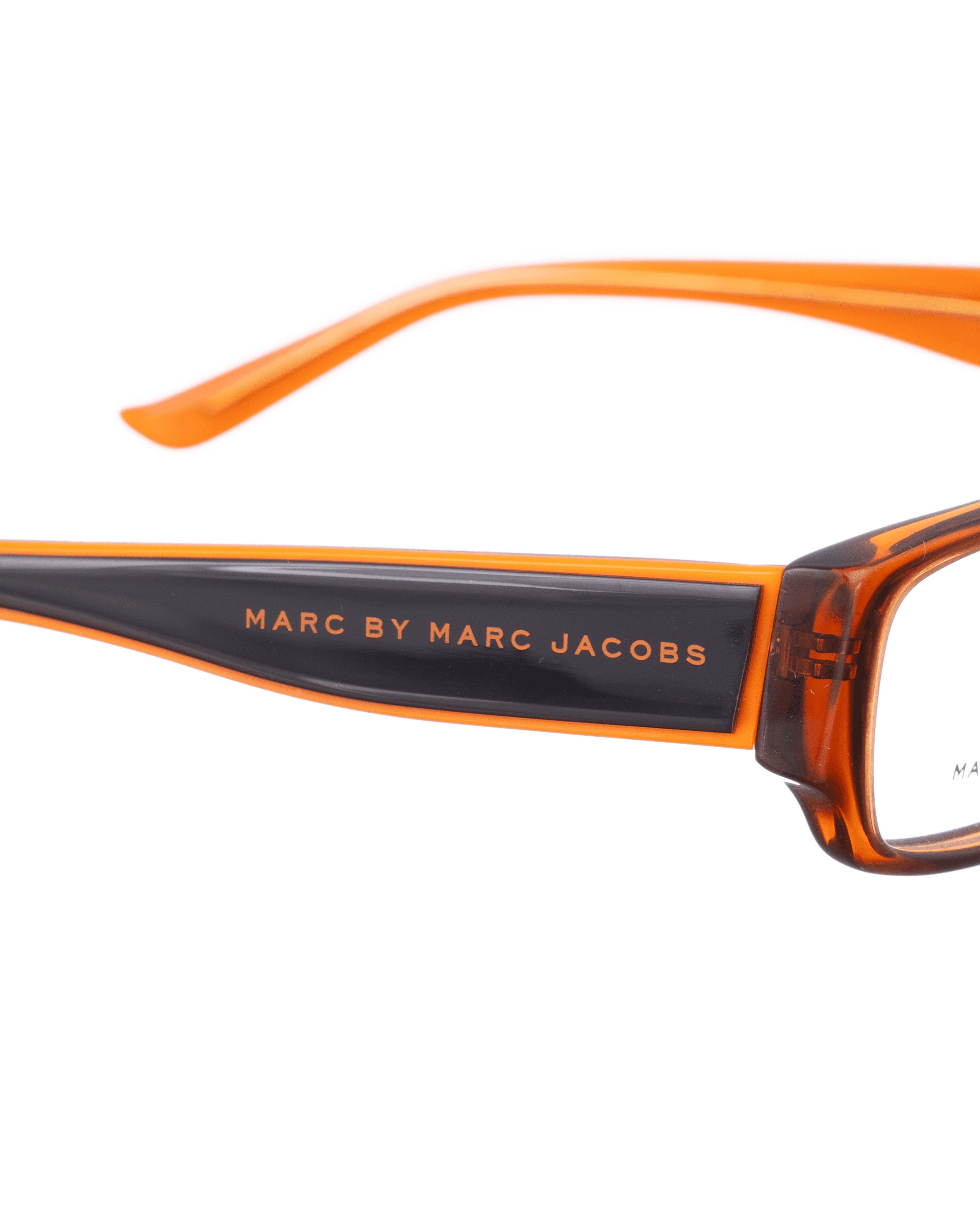 Marc Jacobs Marc by Marc Jacobs 00s Brown and Orange Transparent Glasses Size ONE SIZE - 3 Thumbnail