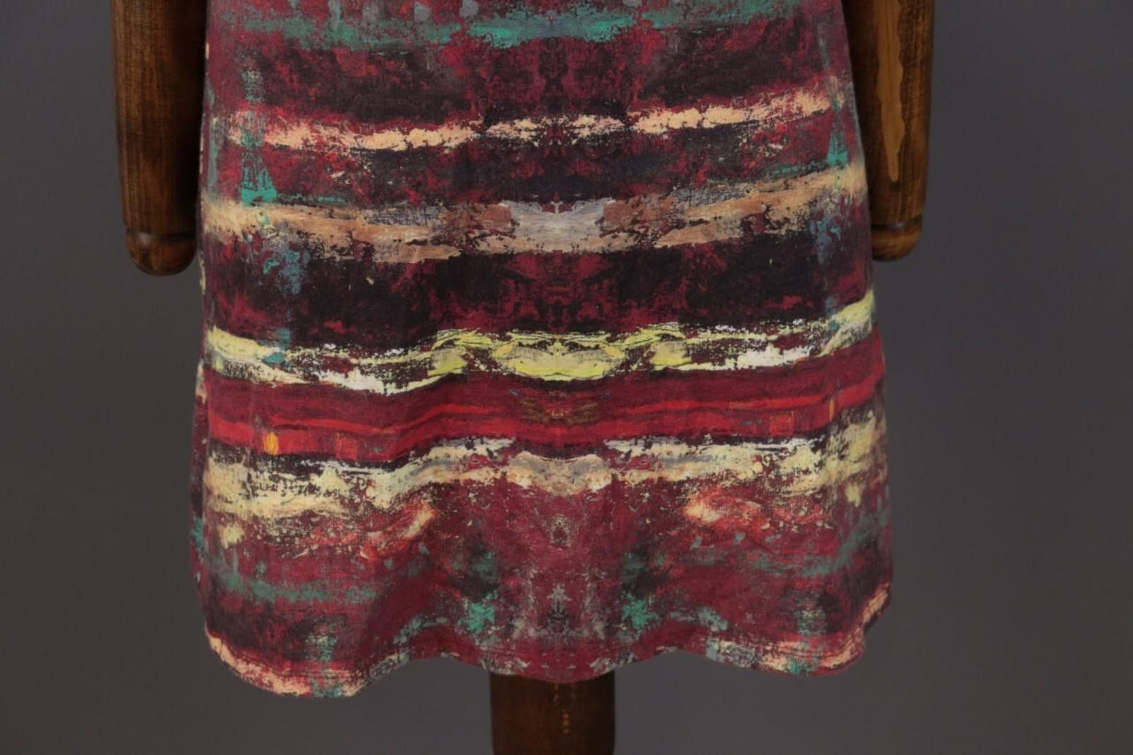 Designer Aventures des Toiles Multicolor Printed A-Line Dress 42 Size M / US 6-8 / IT 42-44 - 2 Thumbnail