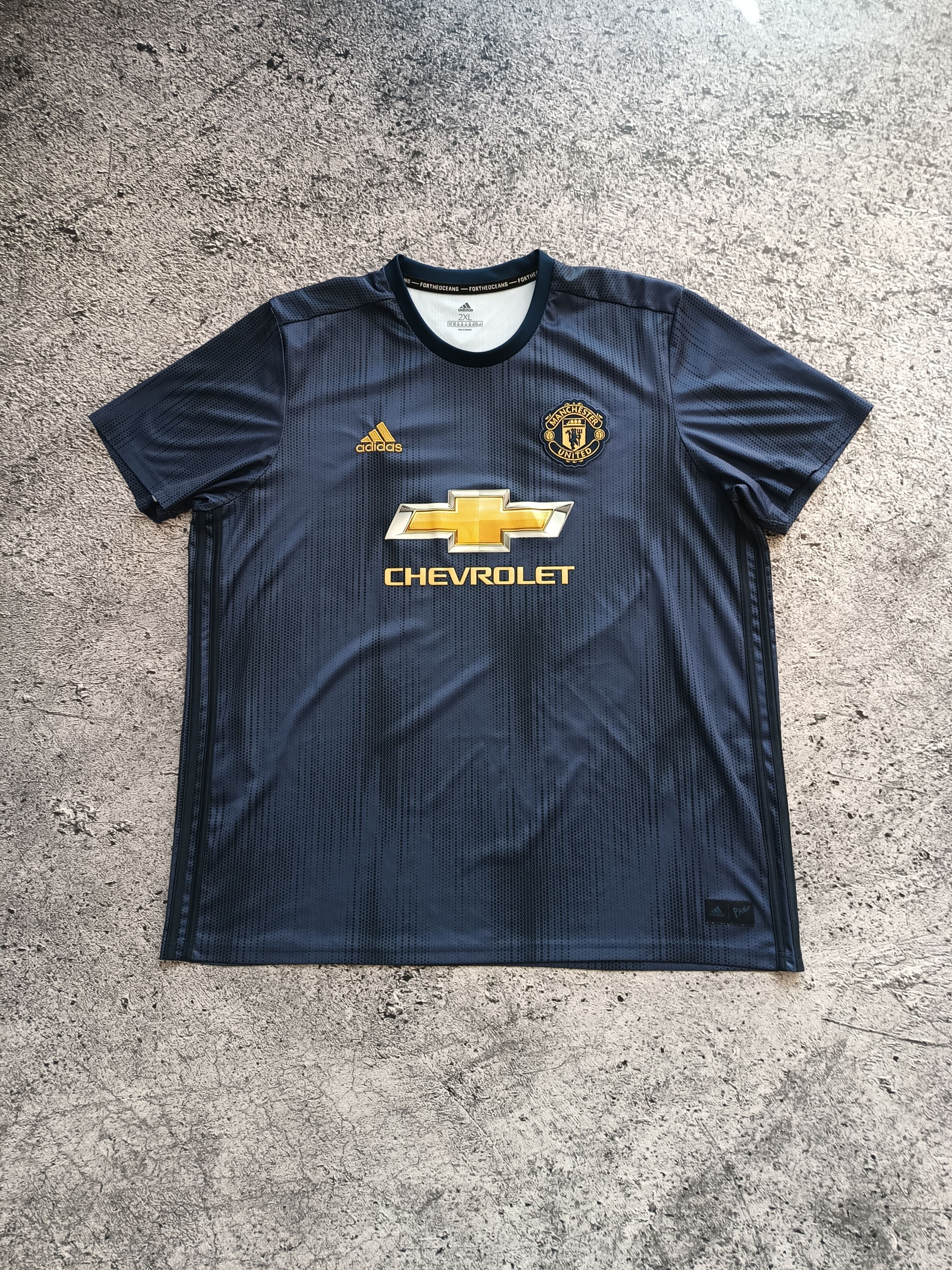 Adidas Adidas Manchester United 2018 2019 Third Soccer Shirt Size US XXL / EU 58 / 5 - 1 Thumbnail