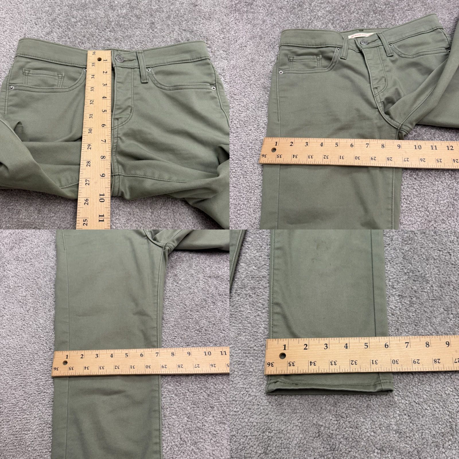 Levi's Levi's 311 Shaping Skinny Jeans Womens 27 Green Mid Rise Denim Stretch City Outdoor Vintage No Size 27" / US 4 / IT 40 - 10 Thumbnail
