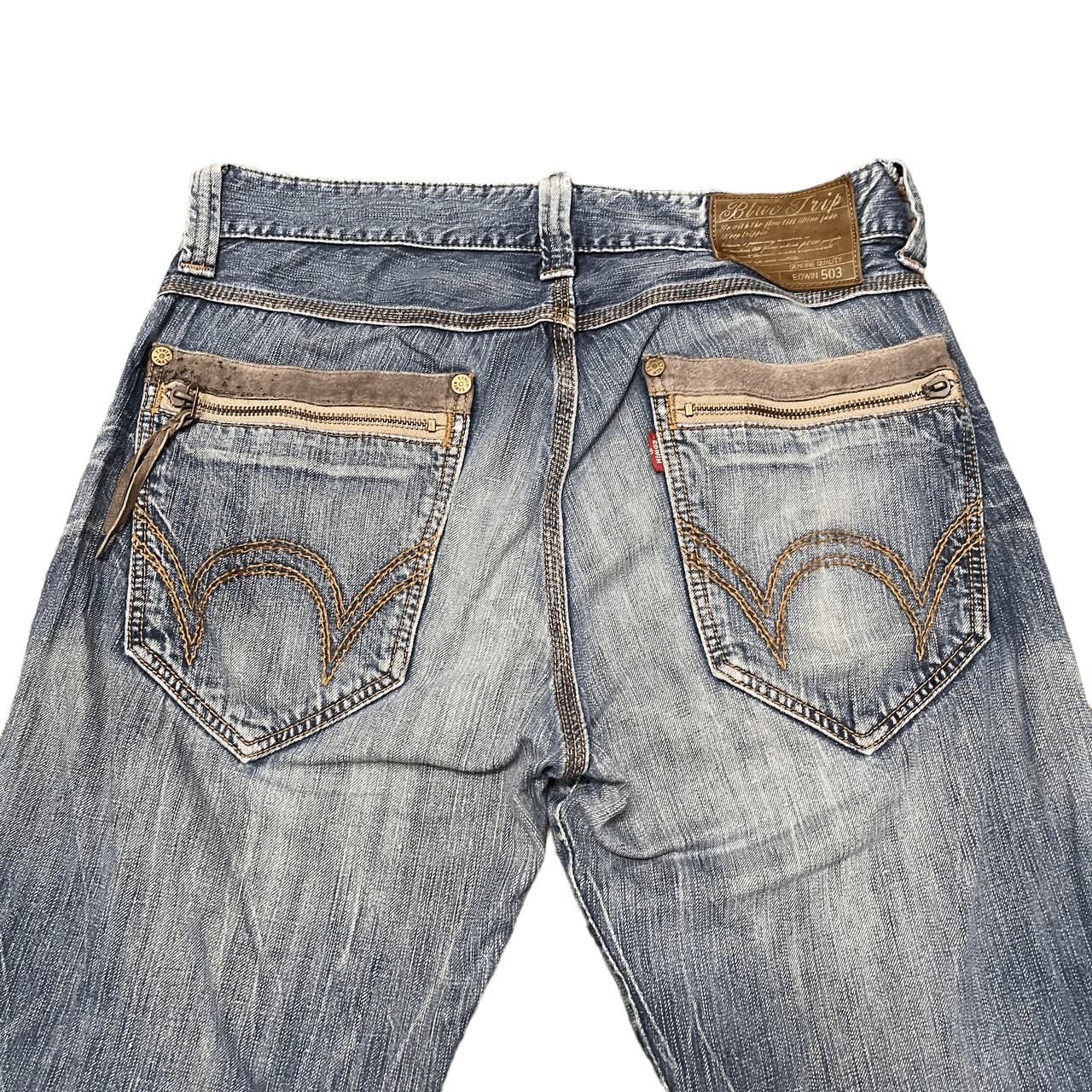 Edwin Vintage Edwin Blue Trip 503 Denim Pants Size US 34 / EU 50 - 12 Thumbnail