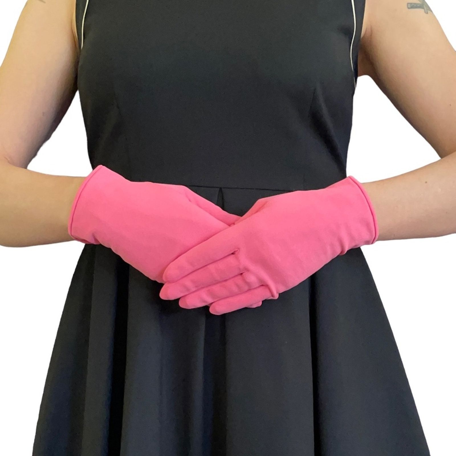 Vintage Vintage Pink Wrist Gloves Shorties - Made in Japan Size ONE SIZE - 1 Thumbnail