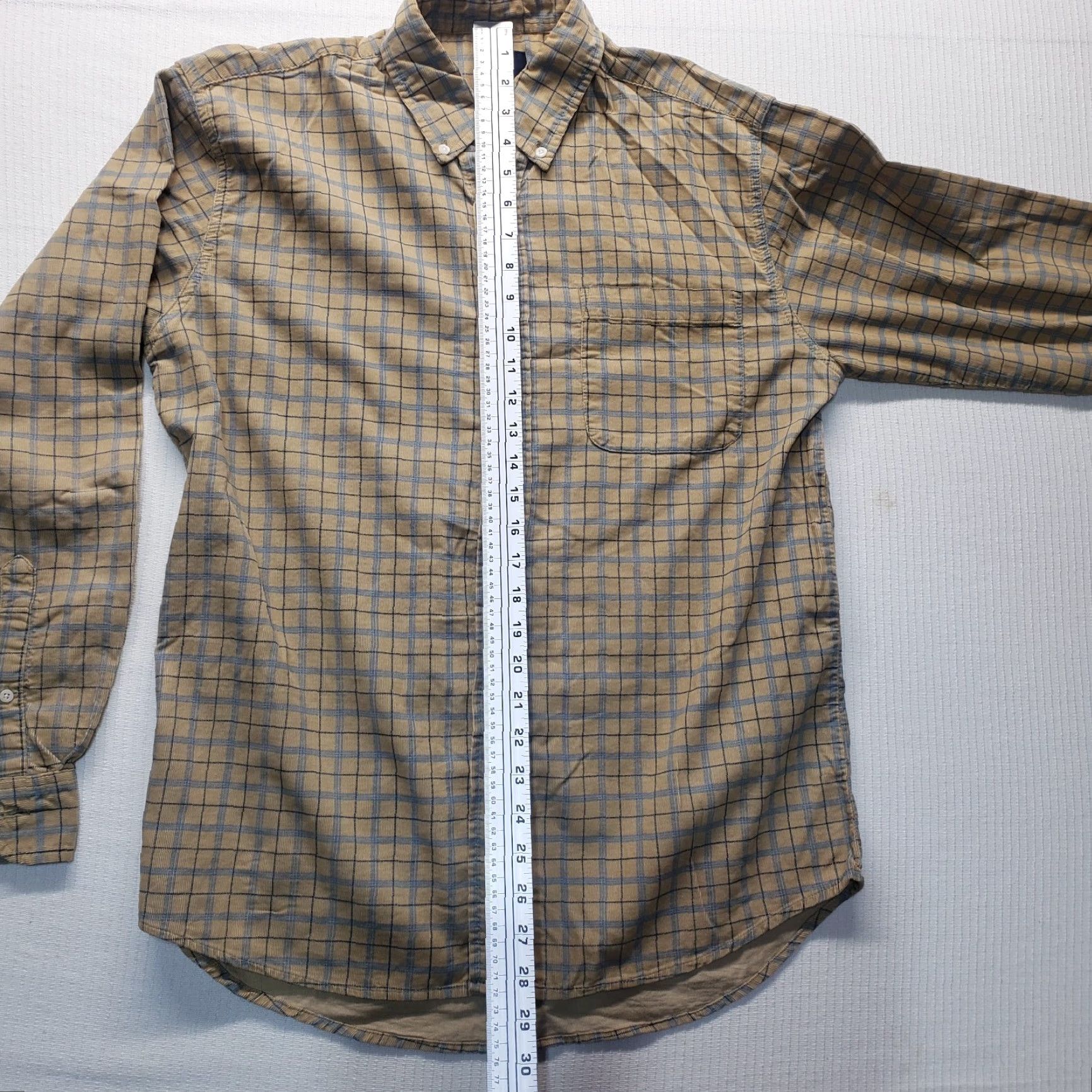 Vintage Ivy Crew Shirt Men Medium Yellow Plaid Flannel Button-Down Casual Cotton Adult Size US M / EU 48-50 / 2 - 7 Thumbnail