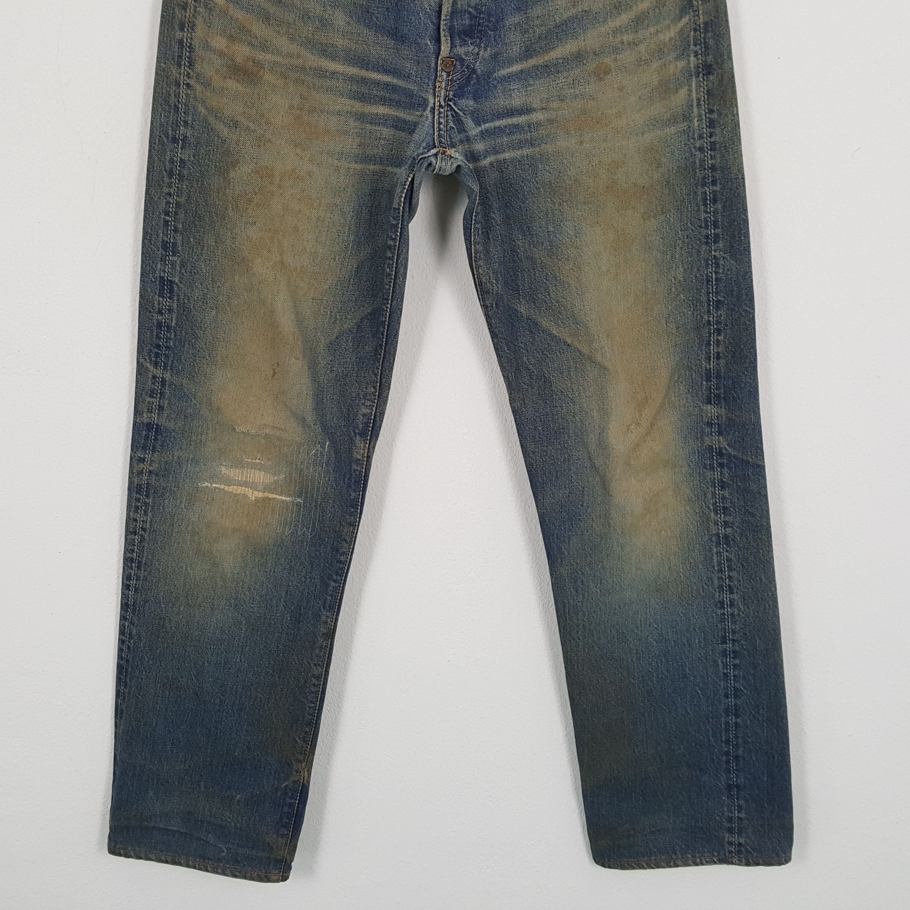 Evisu × Japanese Brand × Vintage Vintage EVISU Japanese Brand Daicock Custom Distressed Jeans Size US 30 / EU 46 - 6 Thumbnail