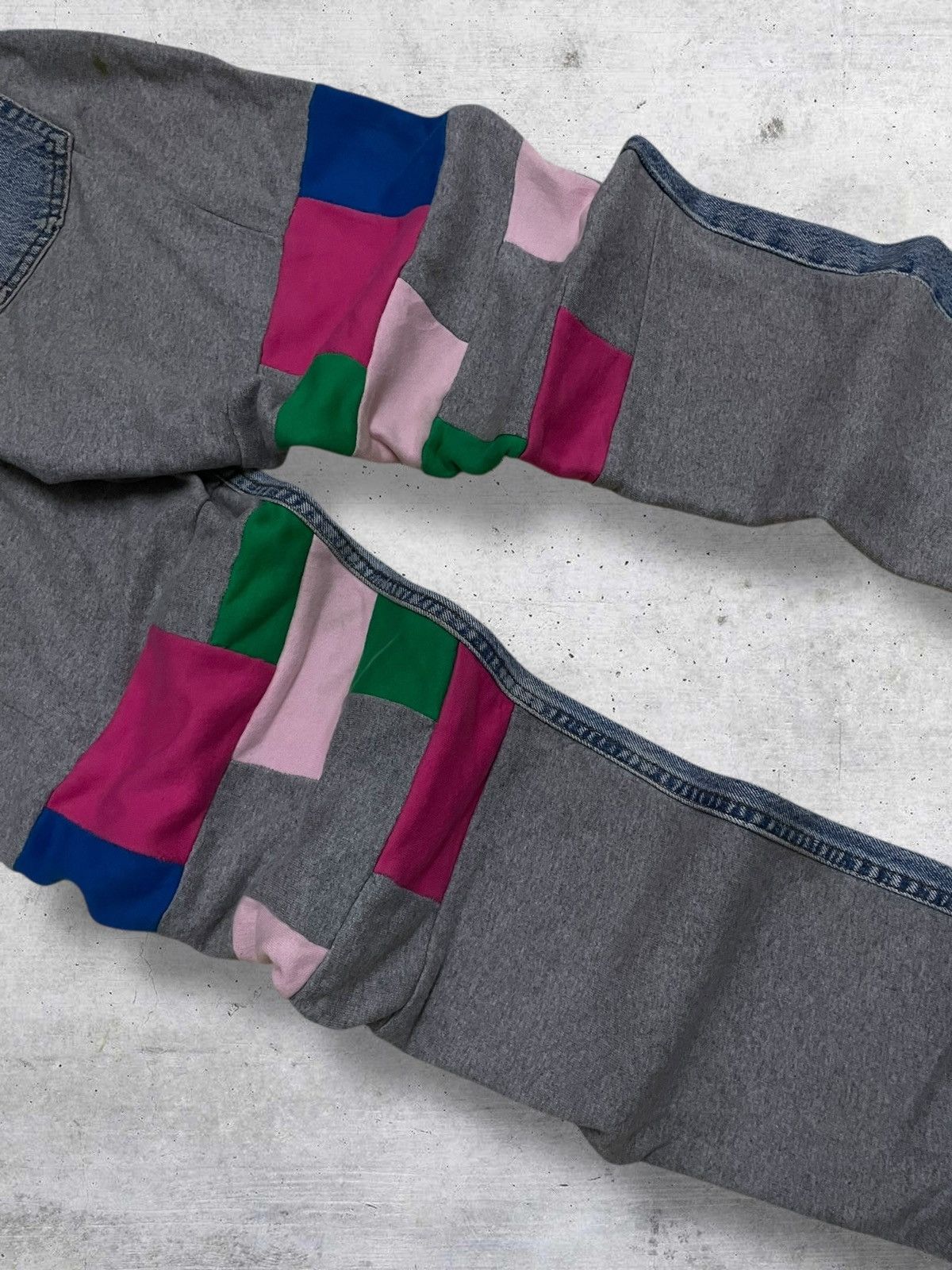 Japanese Brand H&+KB VINTAGE 1990S JAPAN DESIGNER DENIM REBUILD SWEATPANT Size US 28 / EU 44 - 10 Thumbnail