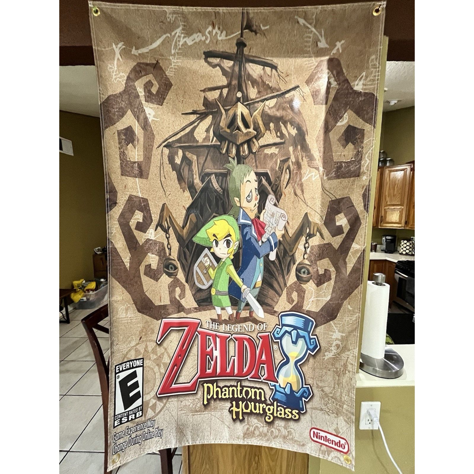 Nintendo Legend of Zelda Phantom Hourglass 5' Boxart Flag Nintendo DS Size ONE SIZE - 1 Thumbnail