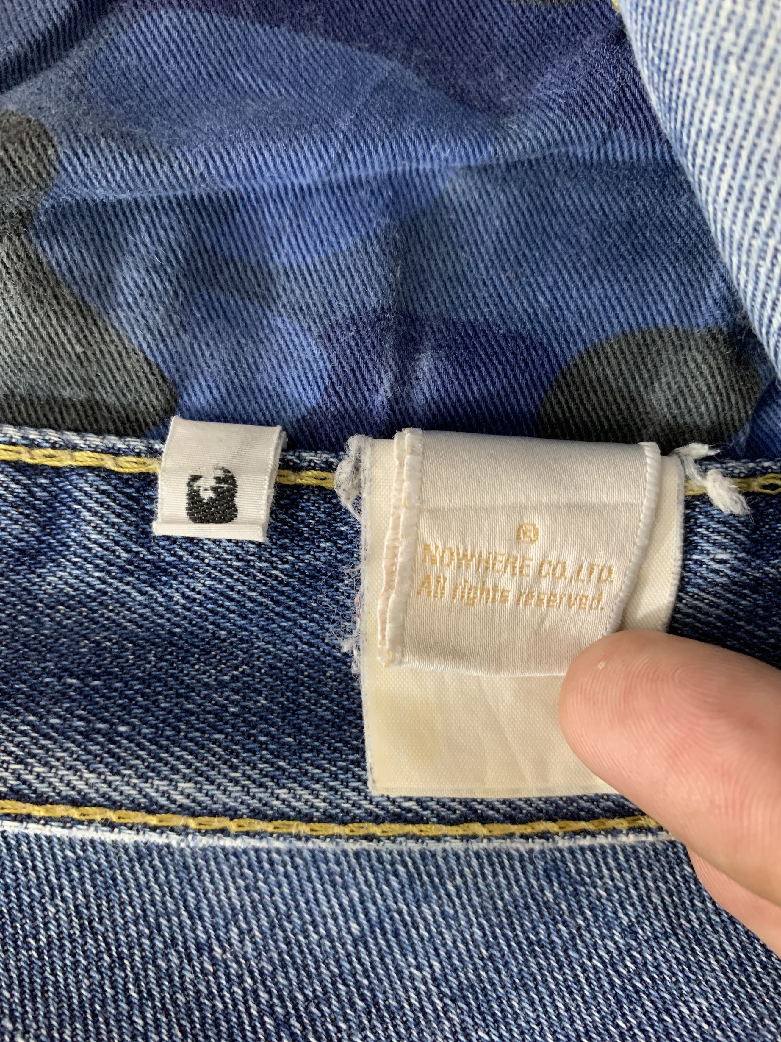 Bape OG A Bathing Ape Distressed Bape Jeans Bapesta Denim Size US 38 / EU 54 - 13 Thumbnail