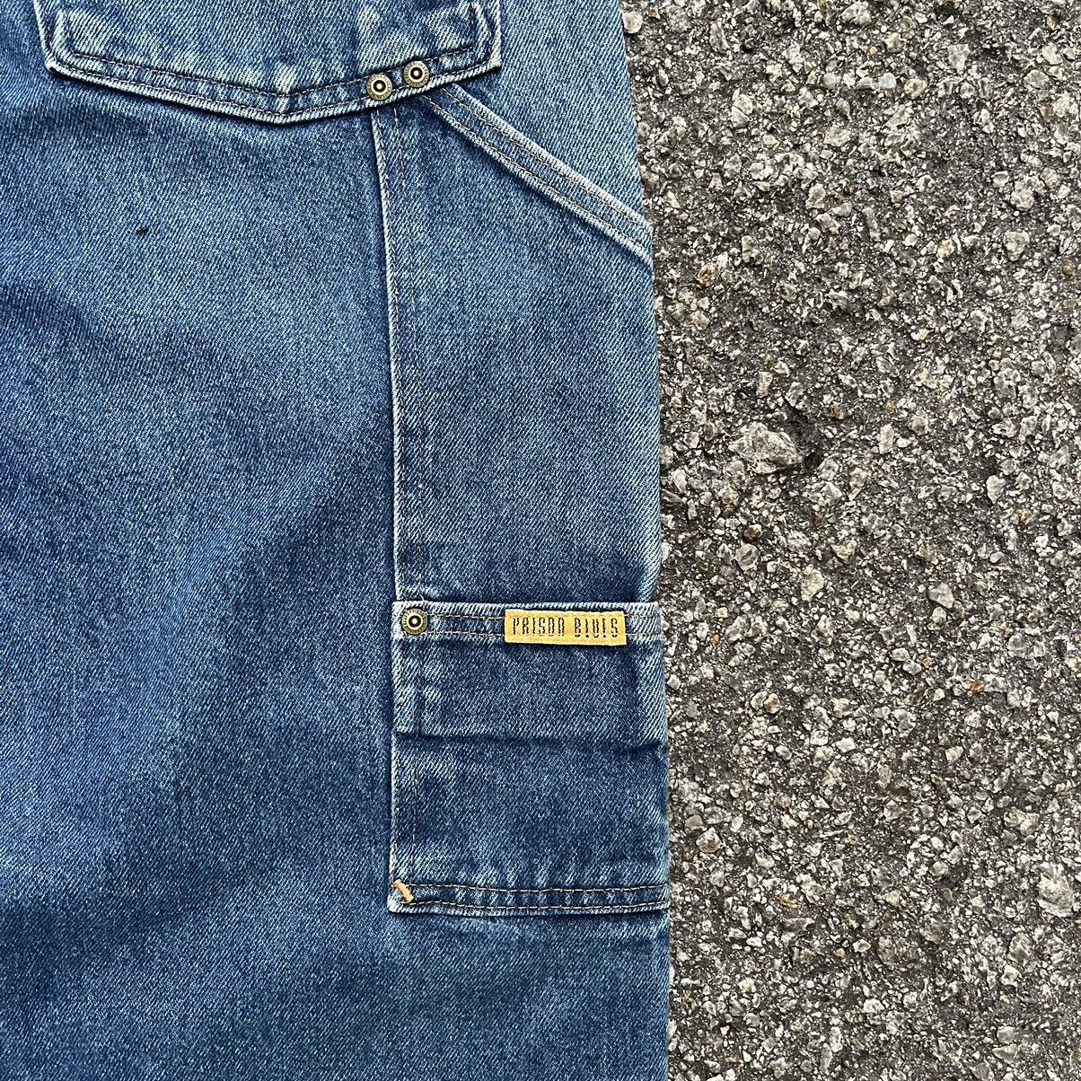 Vintage Crazy Vintage Double Knee Denim Carpenter Pant Made in USA Size US 35 - 12 Thumbnail