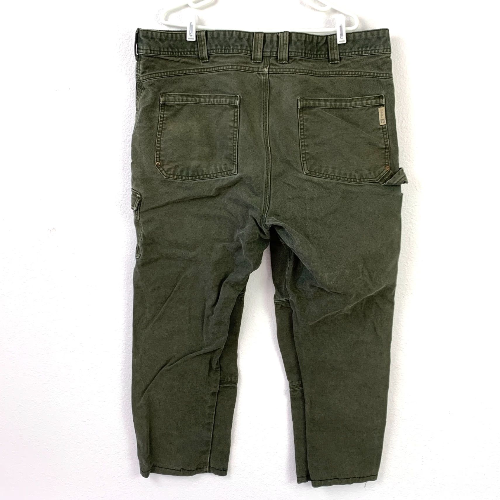 Vintage VINTAGE Cabela's Jeans Pants 905943 44x32 Green Cotton Denim Regular Straight Men Big & Tall Inseam 30.5" Zip fly Button Pockets Breathable Comfort Size US 43 - 4 Thumbnail