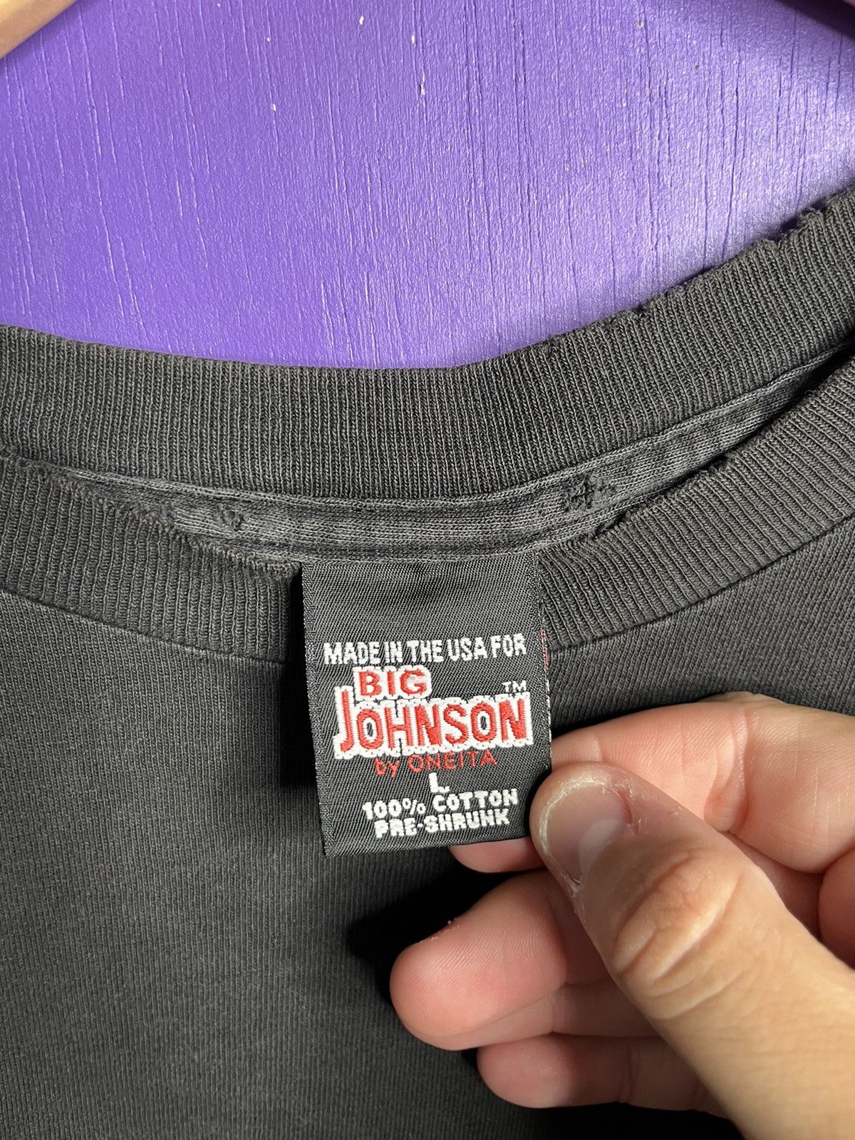 Vintage Vintage 90s Big Johnson if you can read this tee Size US L / EU 52-54 / 3 - 4 Thumbnail