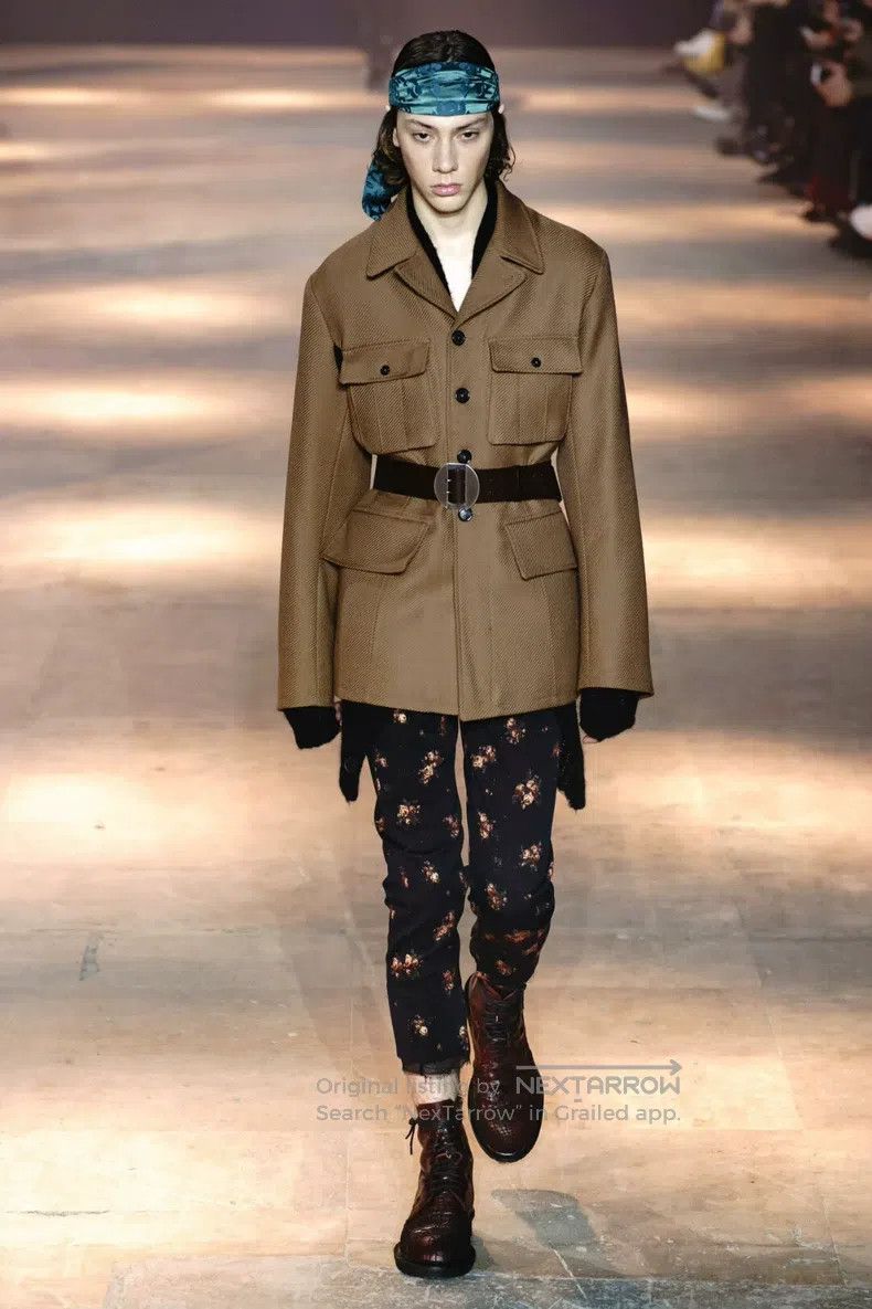 Ann Demeulemeester Ann Demeulemeester Size M pants 19 fall/winter jacquard pa Size US 26 / EU 42 - 1 Thumbnail