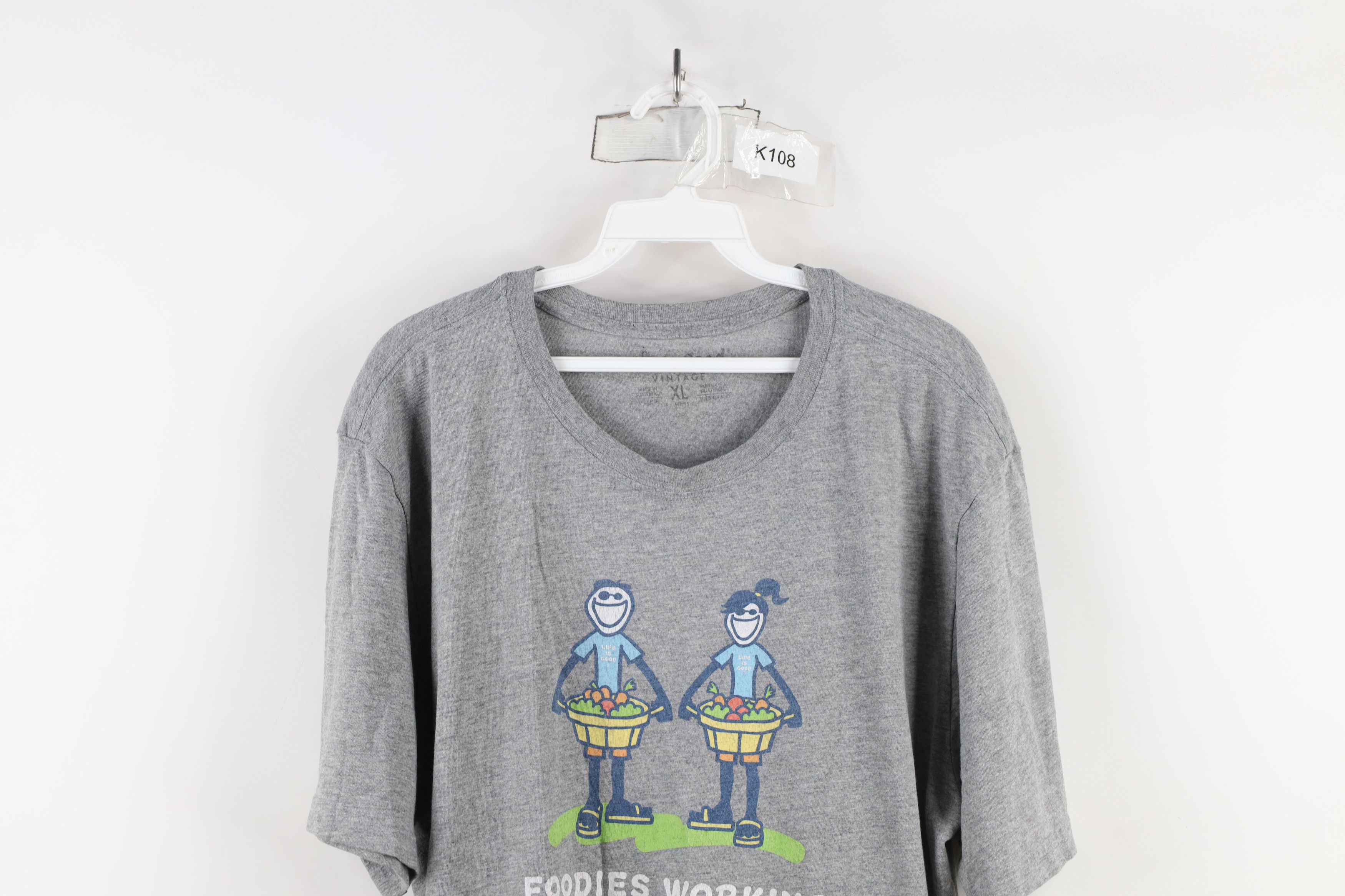 Life is Good Vintage Life Is Good Foodies Working Together T-Shirt Gray Size US XL / EU 56 / 4 - 2 Thumbnail