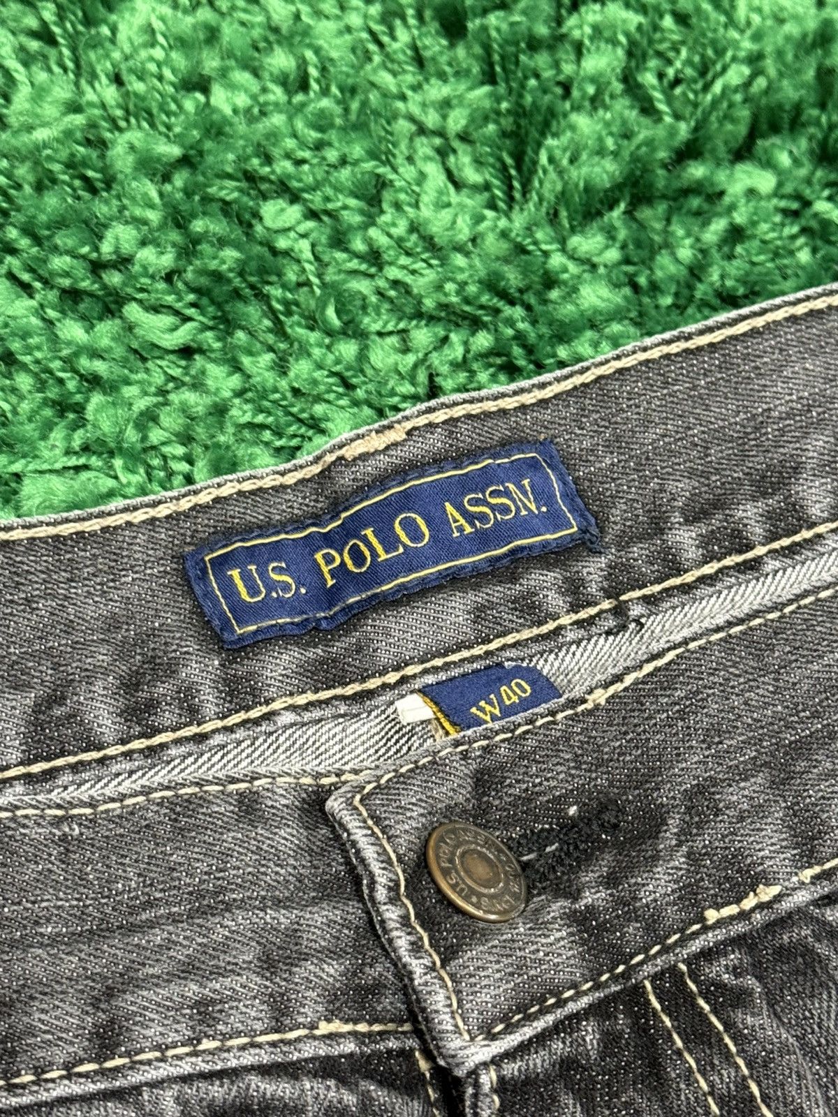 U.S. Polo Assn. US Polo Assn Oversized Baggy Denim Shorts Y2K 40 90s Size US 40 / EU 56 - 3 Thumbnail
