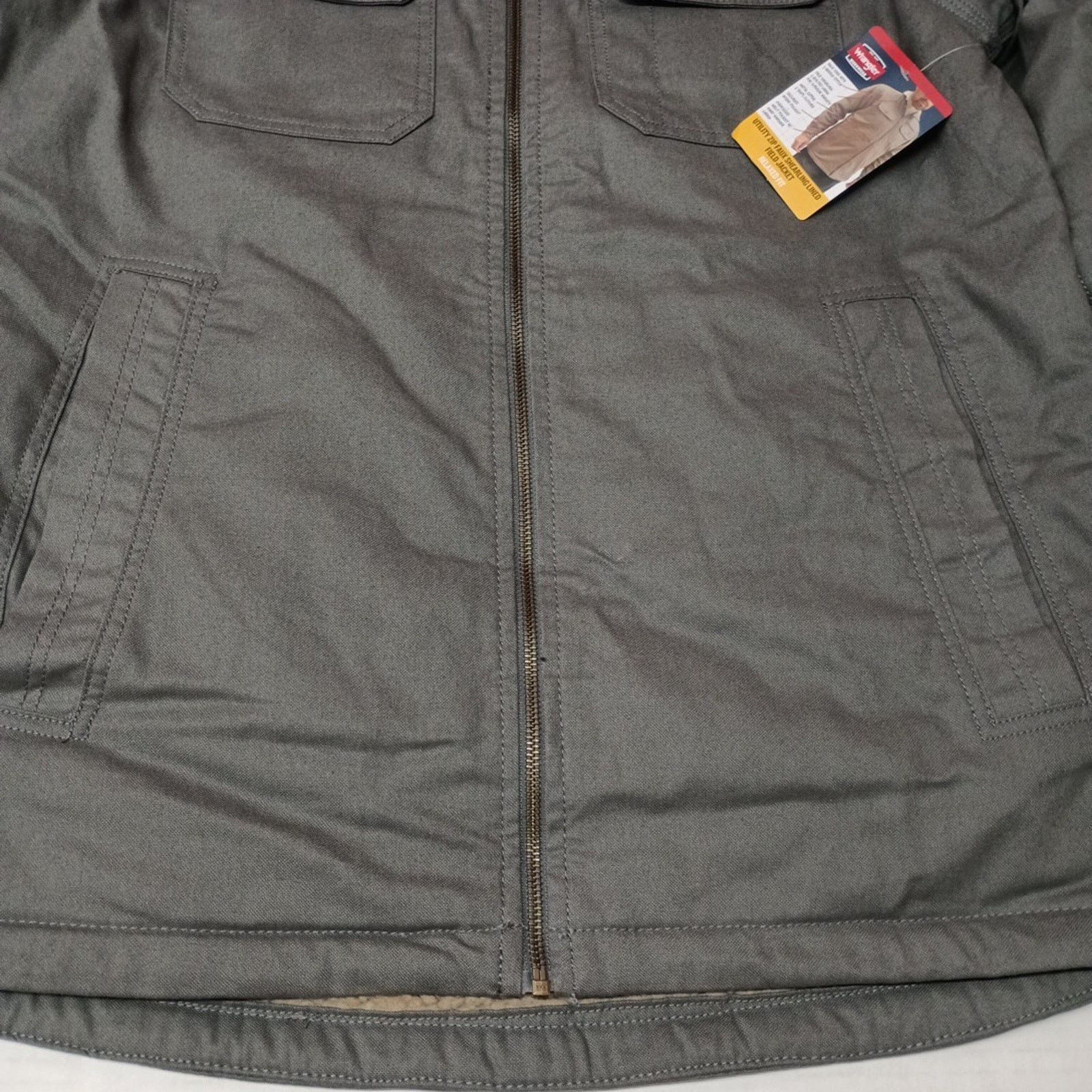 Wrangler Wrangler Sherpa Field Jacket Men's M (38-40) Gray Canvas Size US M / EU 48-50 / 2 - 2 Thumbnail