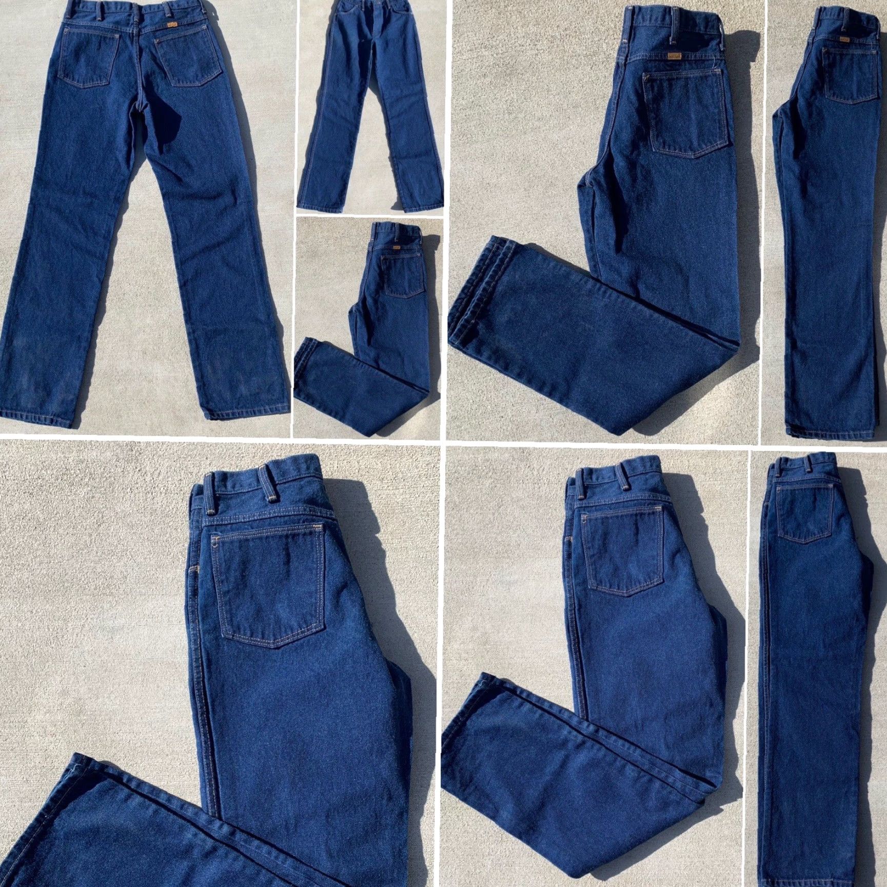 Vintage VINTAGE Rustler Jeans Made In USA TALON Zipper 87621 Sz 32 32 (30” Waist) Denim Blue 1970s Mens Rockabilly Tailored Regular Inseam 32 Size US 30 / EU 46 - 7 Thumbnail