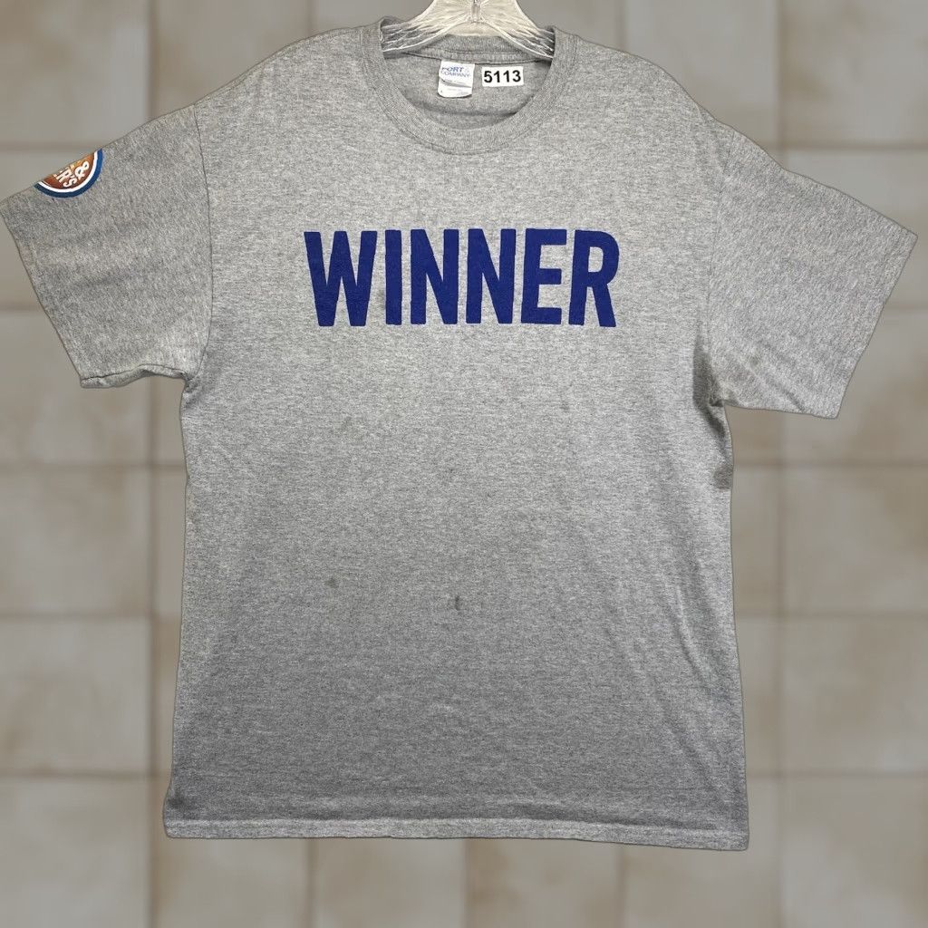 Port & Company Dave And Busters Winner T Shirt Mens Medium Slim Worn Size US L / EU 52-54 / 3 - 1 Thumbnail