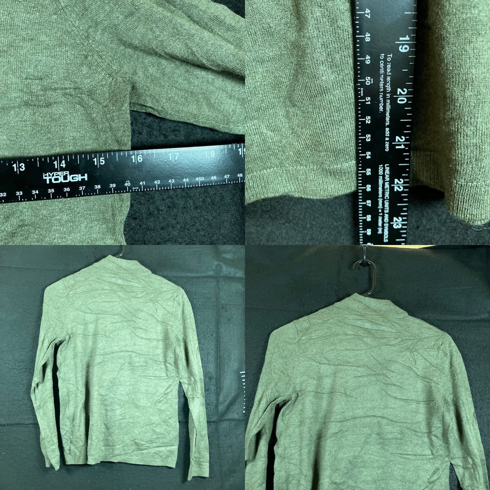 Vintage Chicos Women Sweater Green Mock Neck Pullover Long Sleeve Stretch S KnIT Style Solid Pattern Casual Workwear 0 (S) Womens Size S / US 4 / IT 40 - 8 Thumbnail