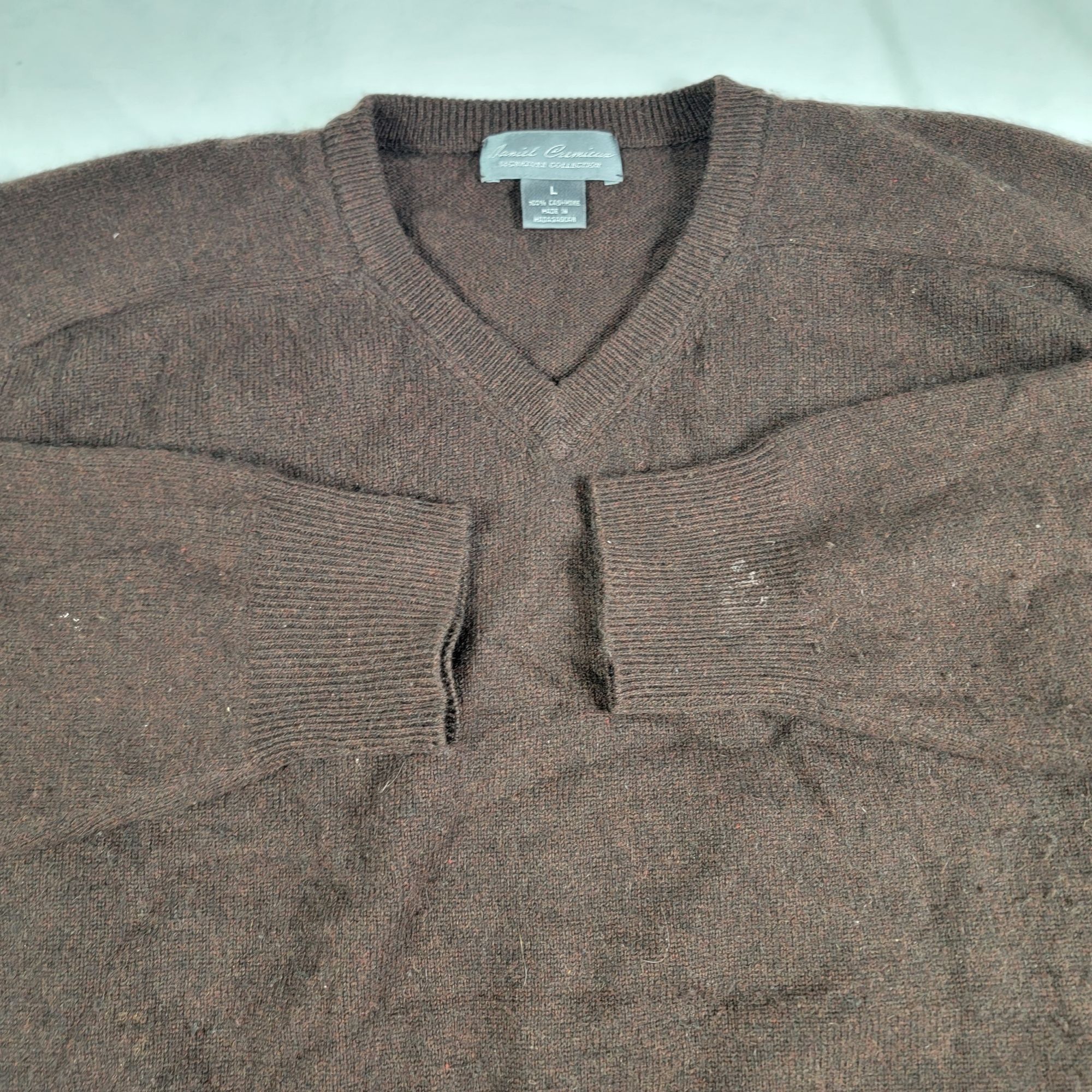 Daniel Cremieux Daniel Cremieux Mens Large Signature Collection Brown Cashme Size US L / EU 52-54 / 3 - 4 Thumbnail