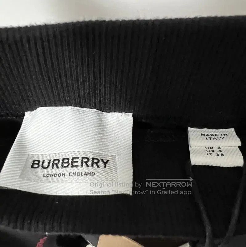 Burberry Burberry Black Cotton Blend A-Line Skirt. Size 22" - 5 Thumbnail