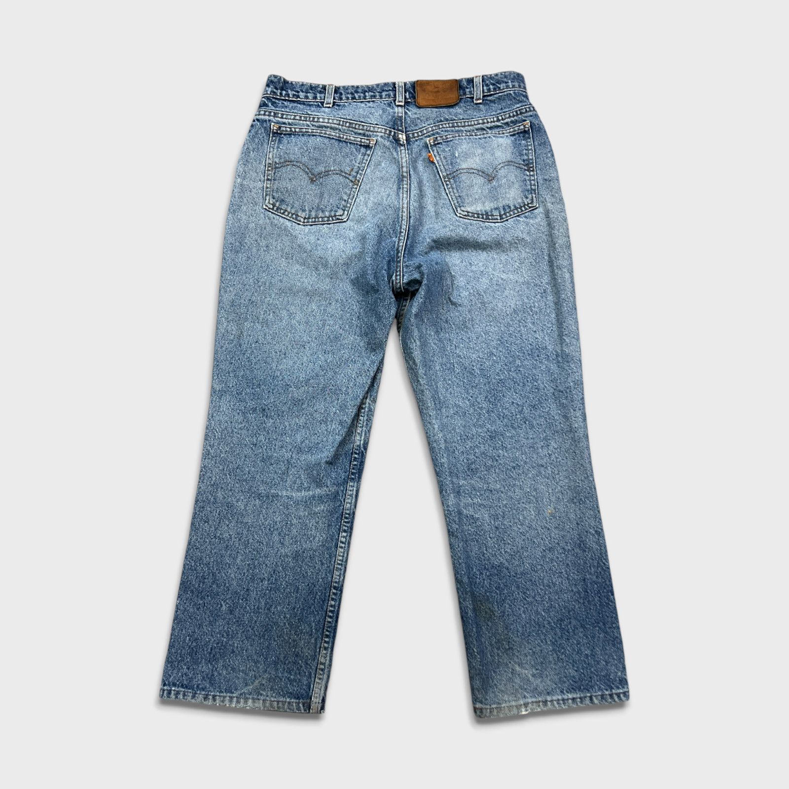 Levi's × Vintage Vintage 619 Levi's Jeans 33x26 Orange Tab Faded 90s Denim Size US 33 - 6 Thumbnail