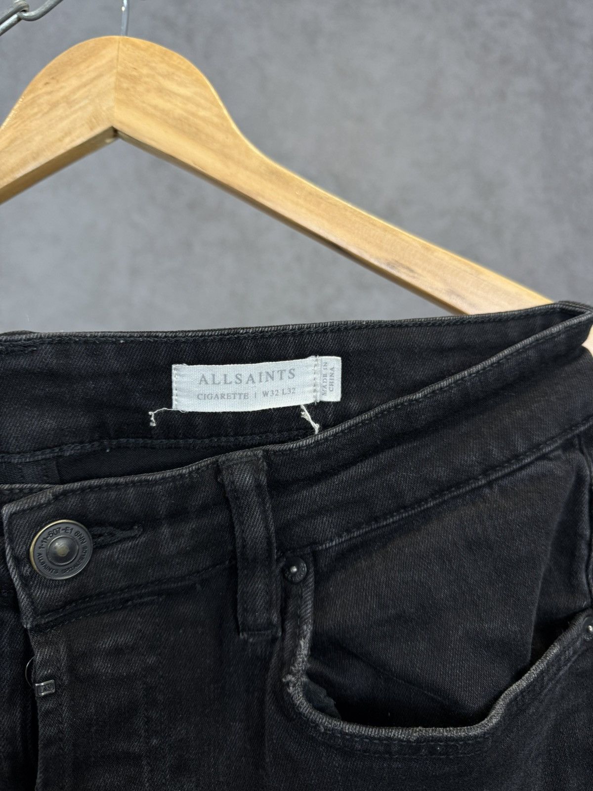 Allsaints Allsaints designer cigarette distressed denim jeans Size US 32 / EU 48 - 4 Thumbnail