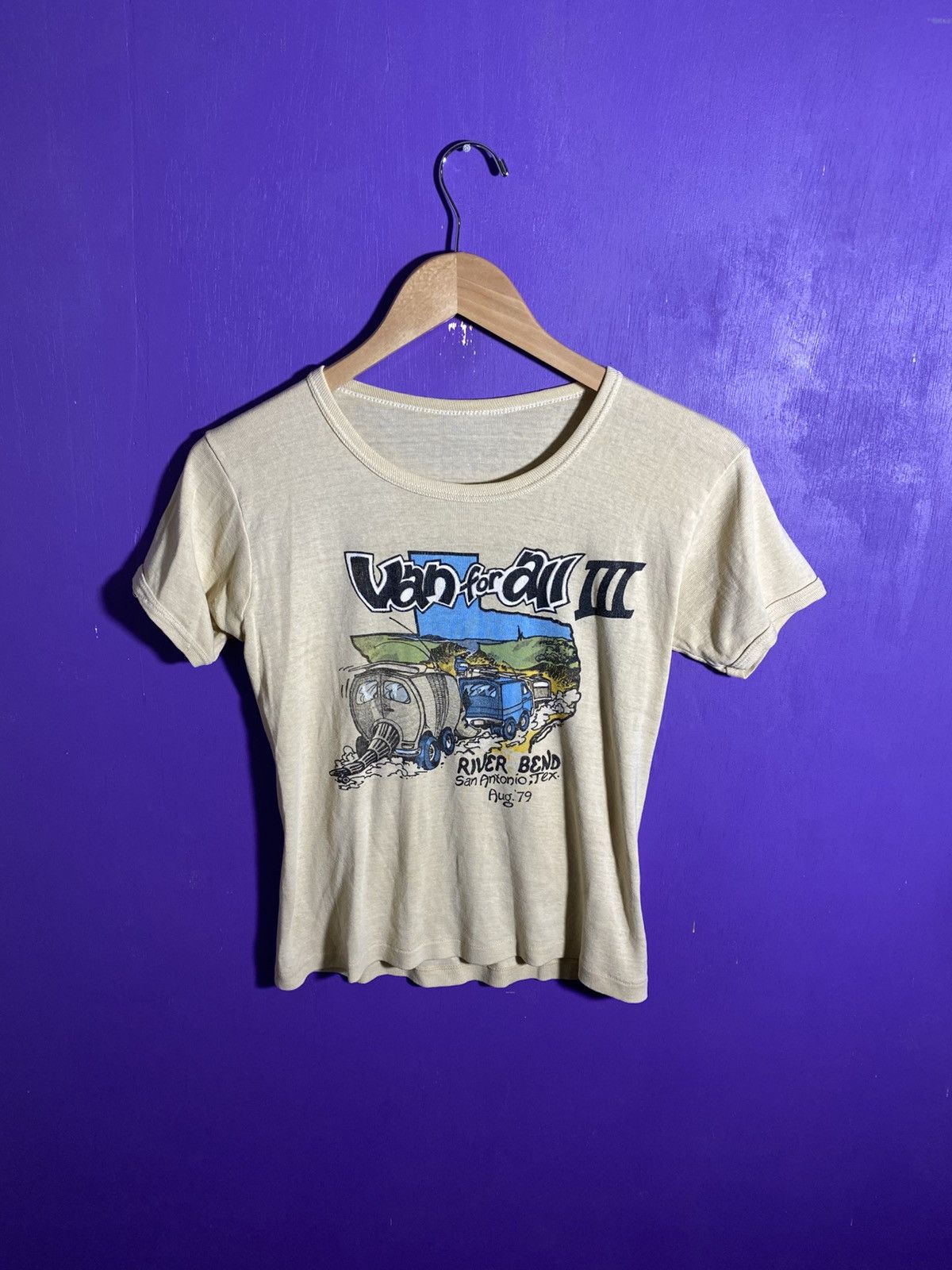 Vintage Vintage 1979 San Antonio Van for all t-shirt Size US S / EU 44-46 / 1 - 1 Thumbnail