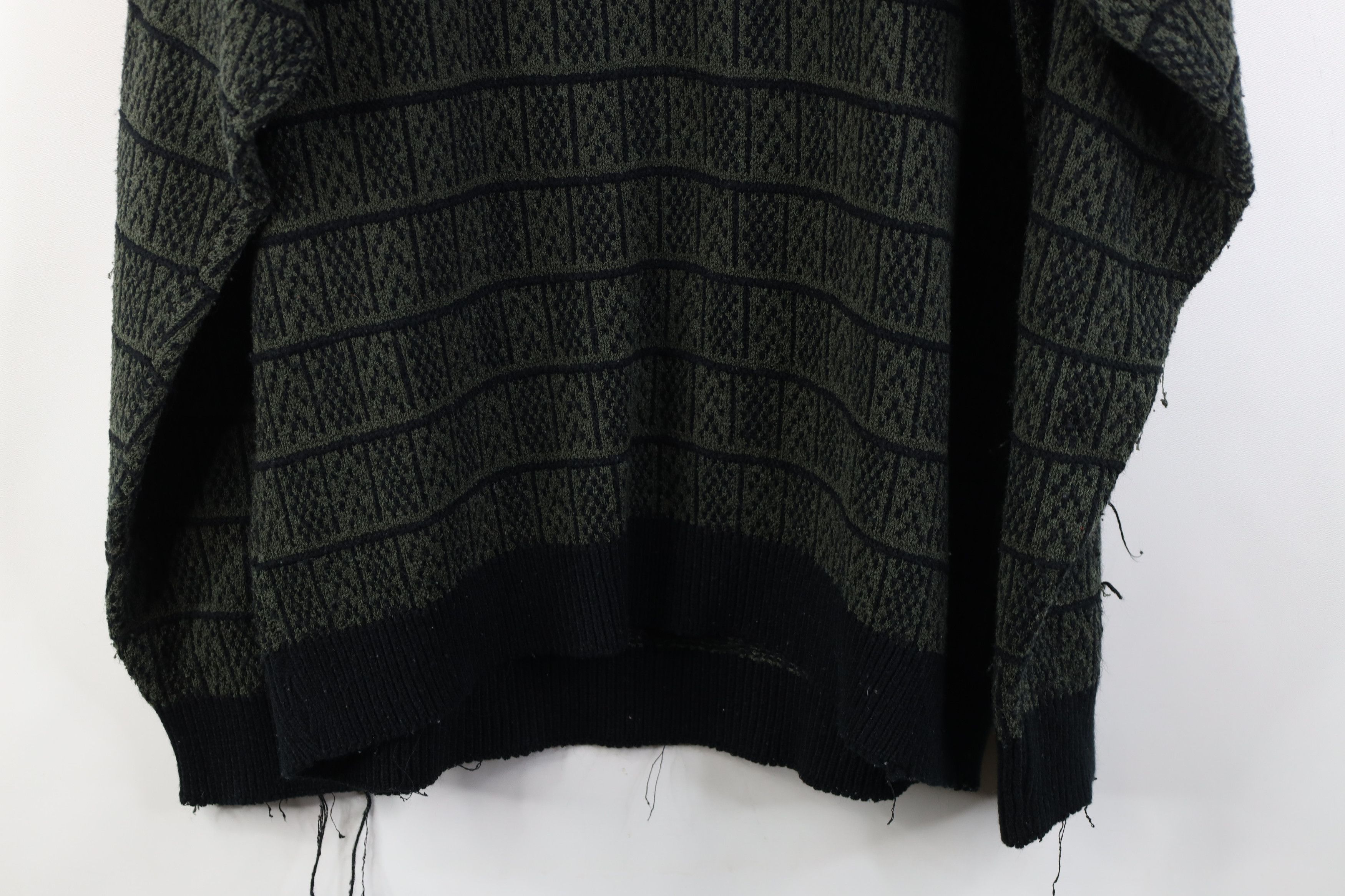 Vintage Vintage 90s Streetwear Checkered Knit Crewneck Sweater Size US XL / EU 56 / 4 - 12 Thumbnail