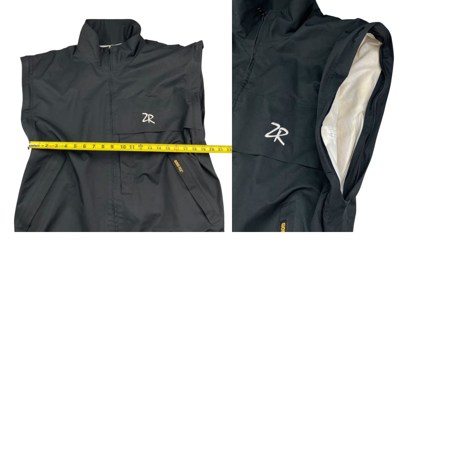 Vintage Zero Restriction Gore-Tex Full Zip Vest Men's L Black Golf Size US L / EU 52-54 / 3 - 8 Thumbnail